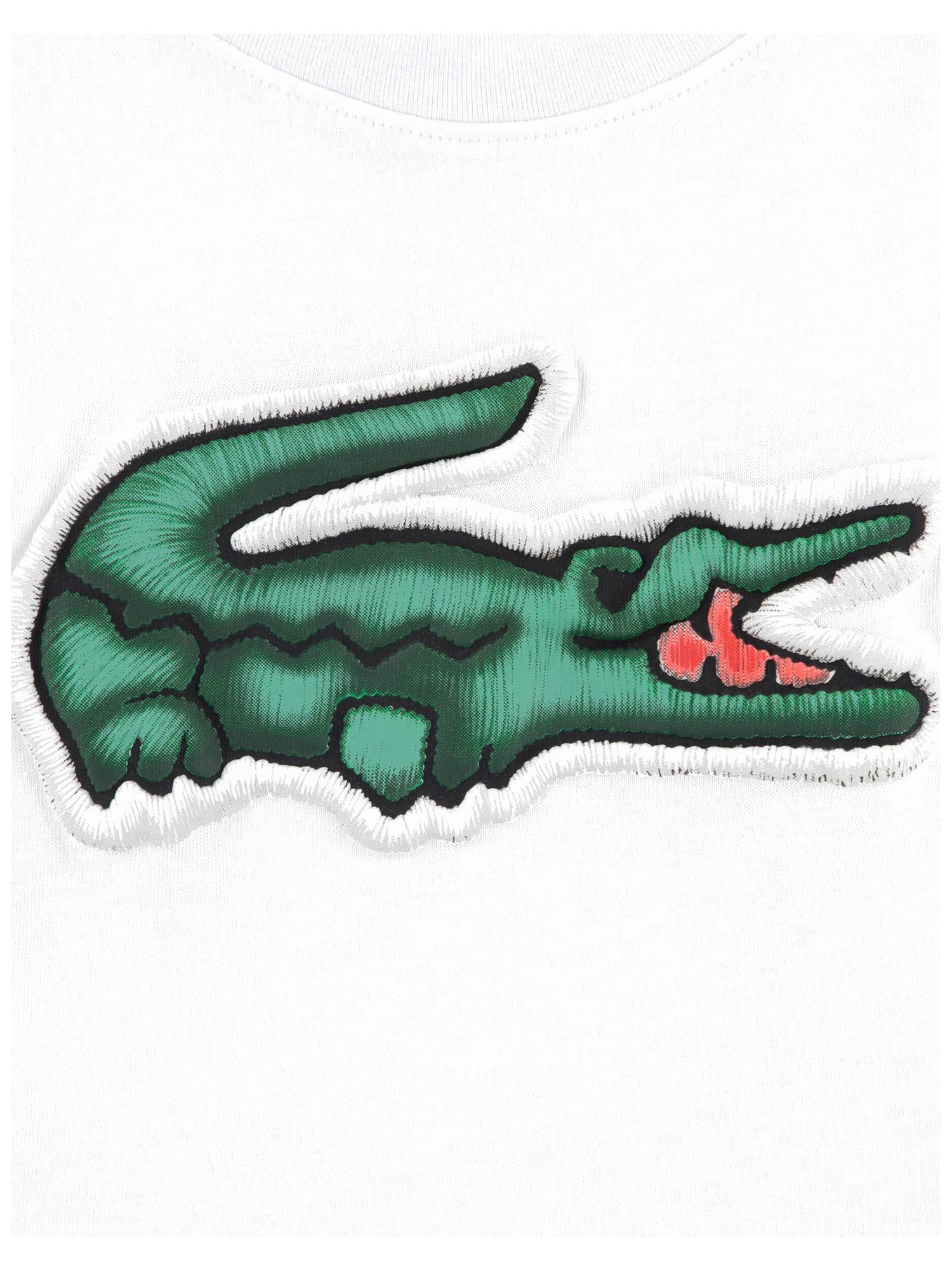 Lacoste T-shirt con coccodrillo Kids Bianco