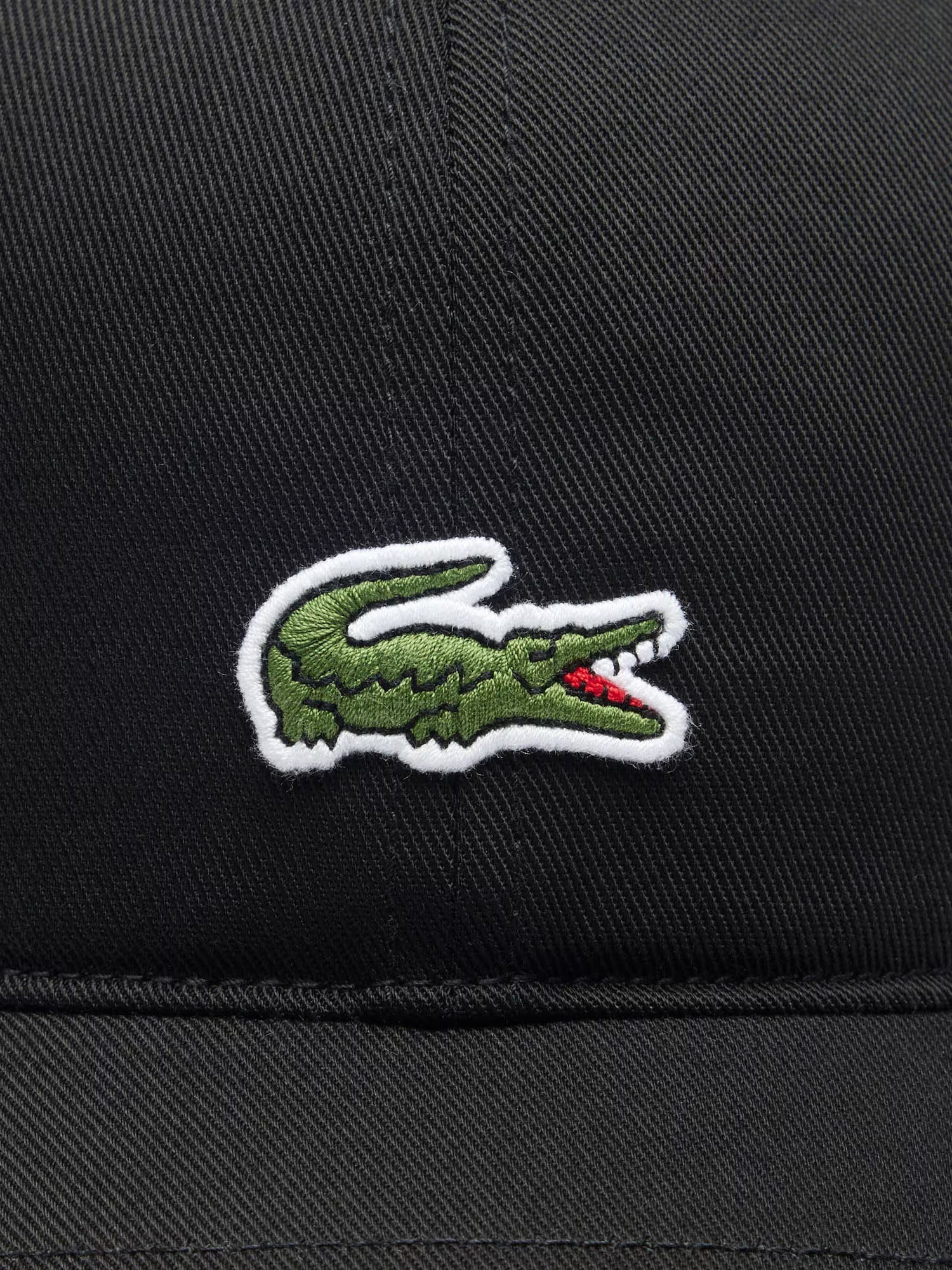 Lacoste Cappellino in twill di cotone Nero