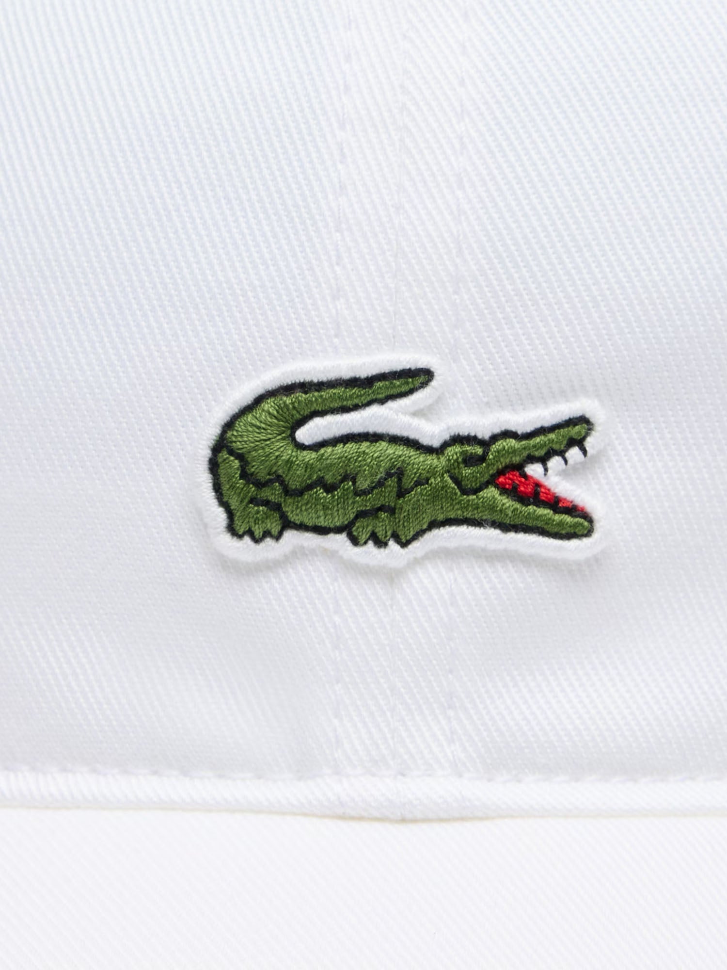 Lacoste Cappellino in twill di cotone Bambino Bianco