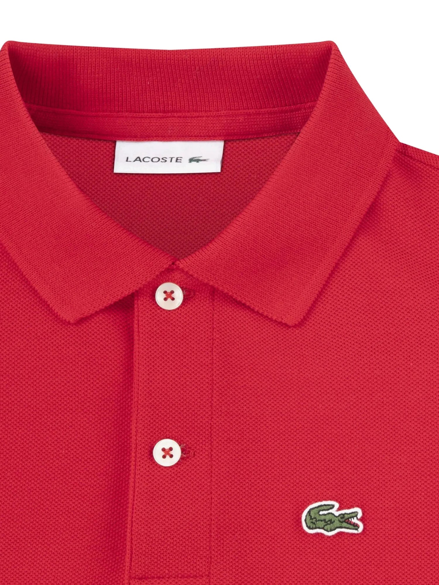 Lacoste Polo Petit Pique Kids Rosso