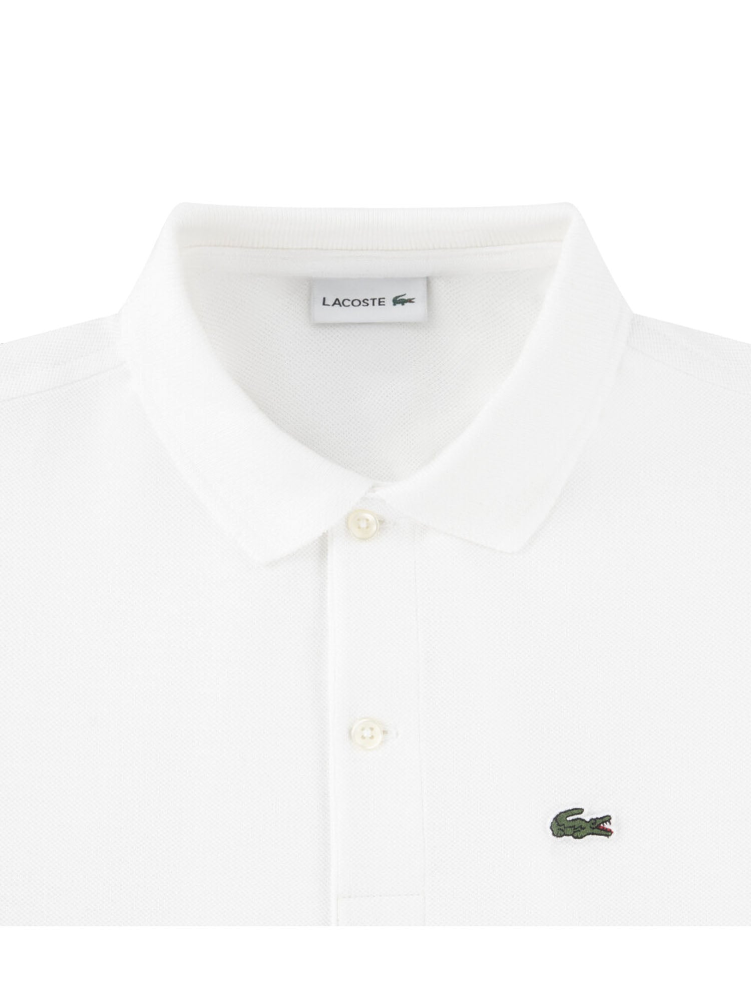 Lacoste Polo in petit piqué Bambino Bianco