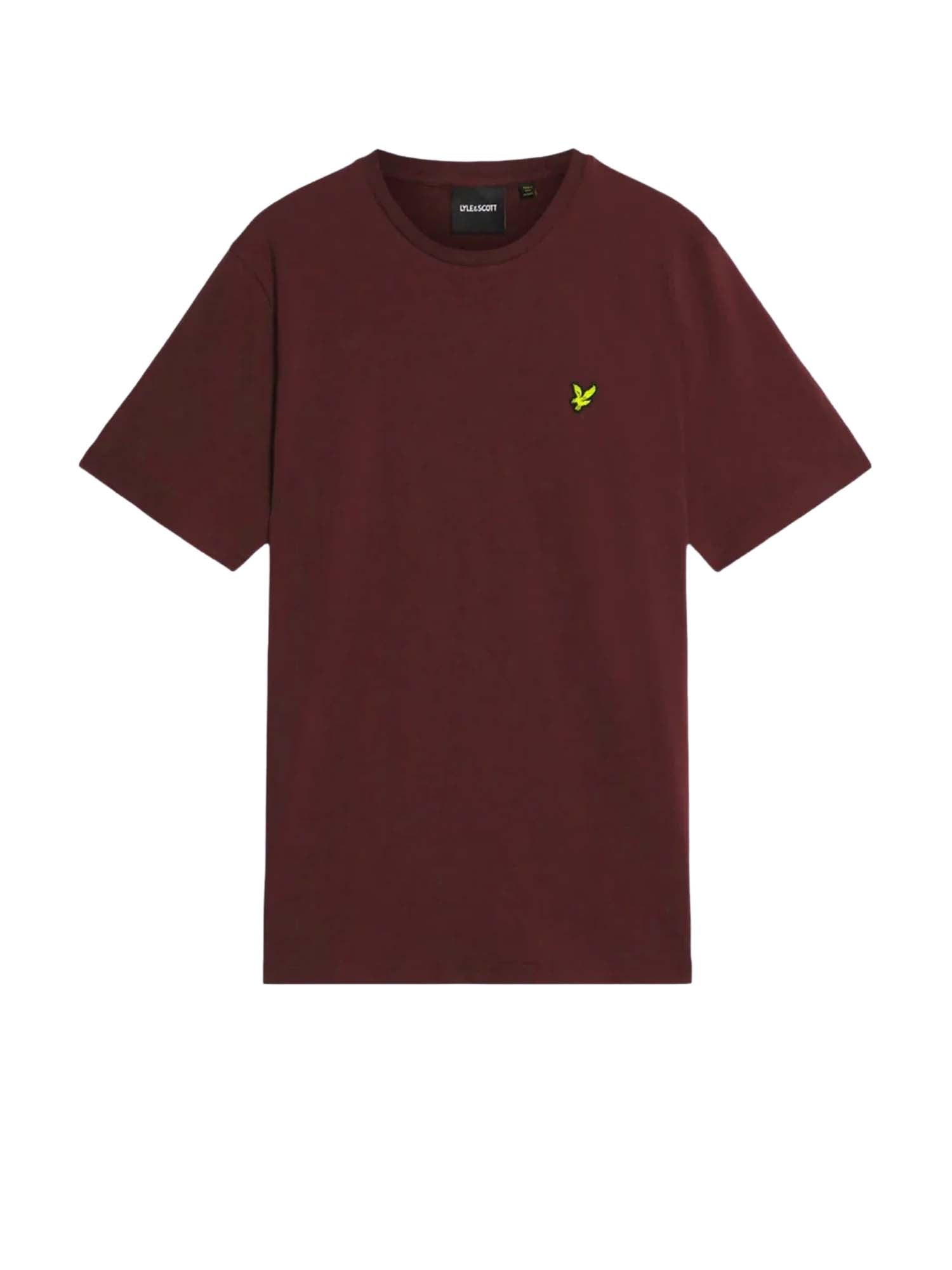 Lyle & Scott T-Shirt Cotton Crew Neck Bordeaux