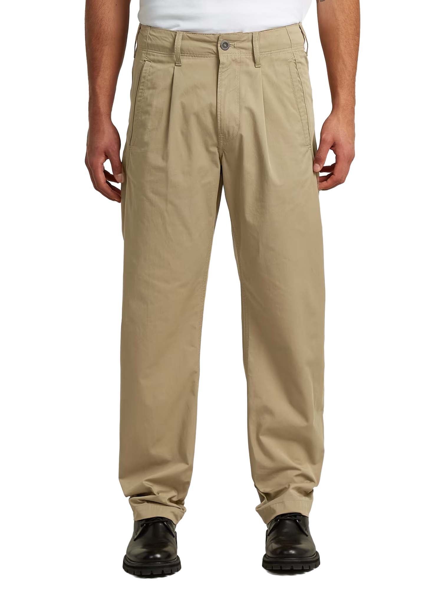 G-star Pleated Loose Tapered Chino Beige