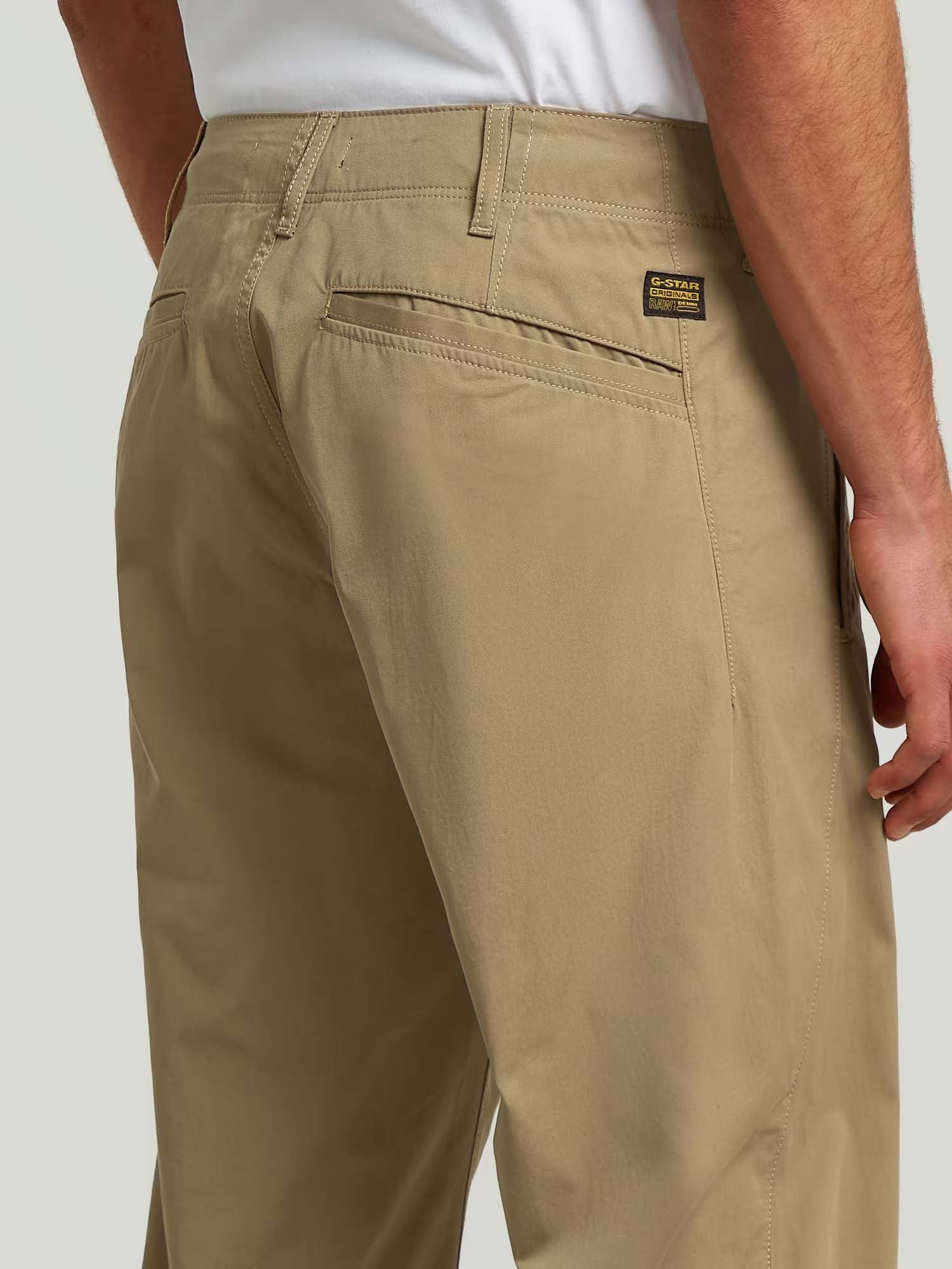 G-star Pleated Loose Tapered Chino Beige