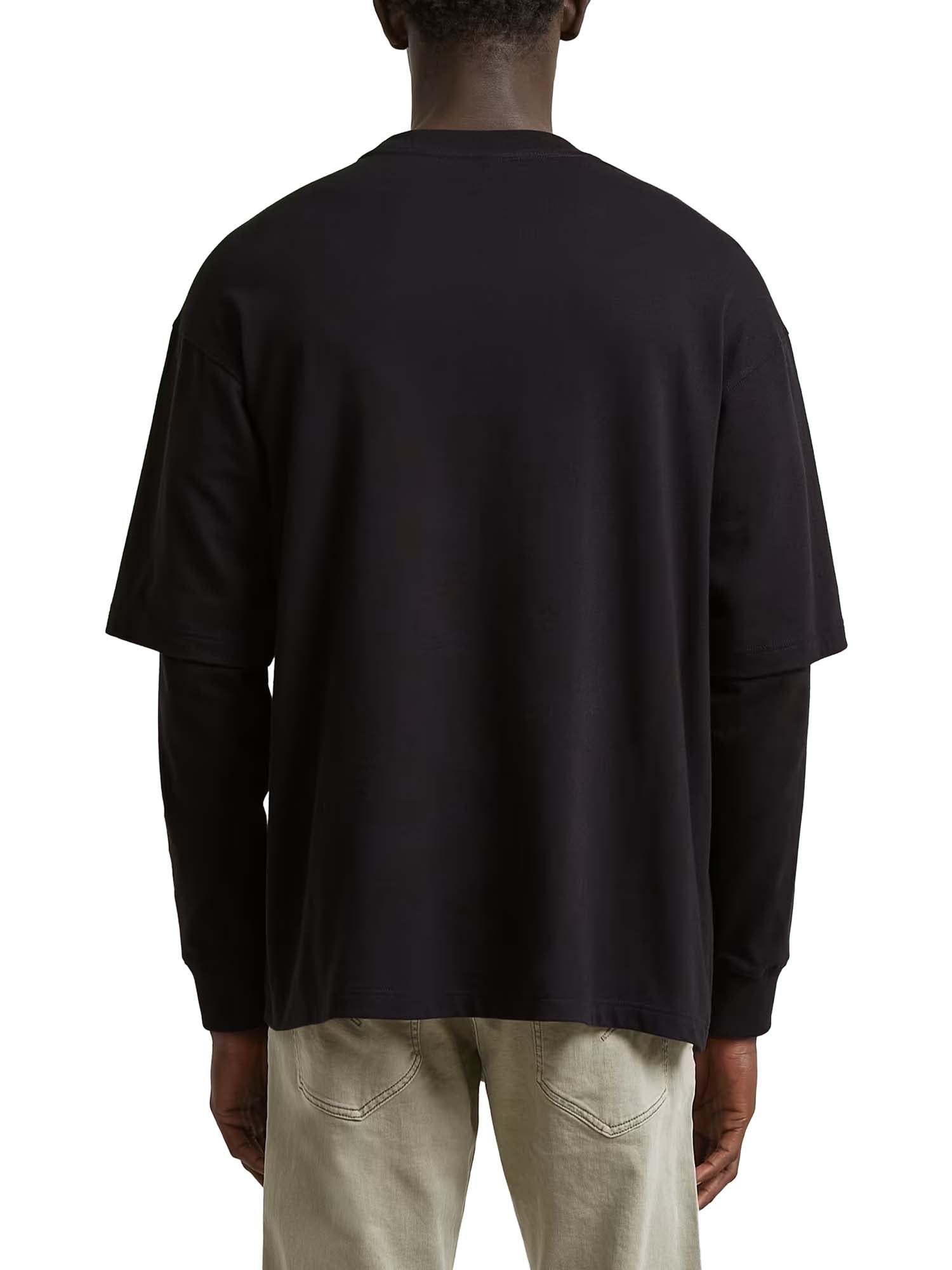 G-star T-Shirt Double Sleeve Loose Nero