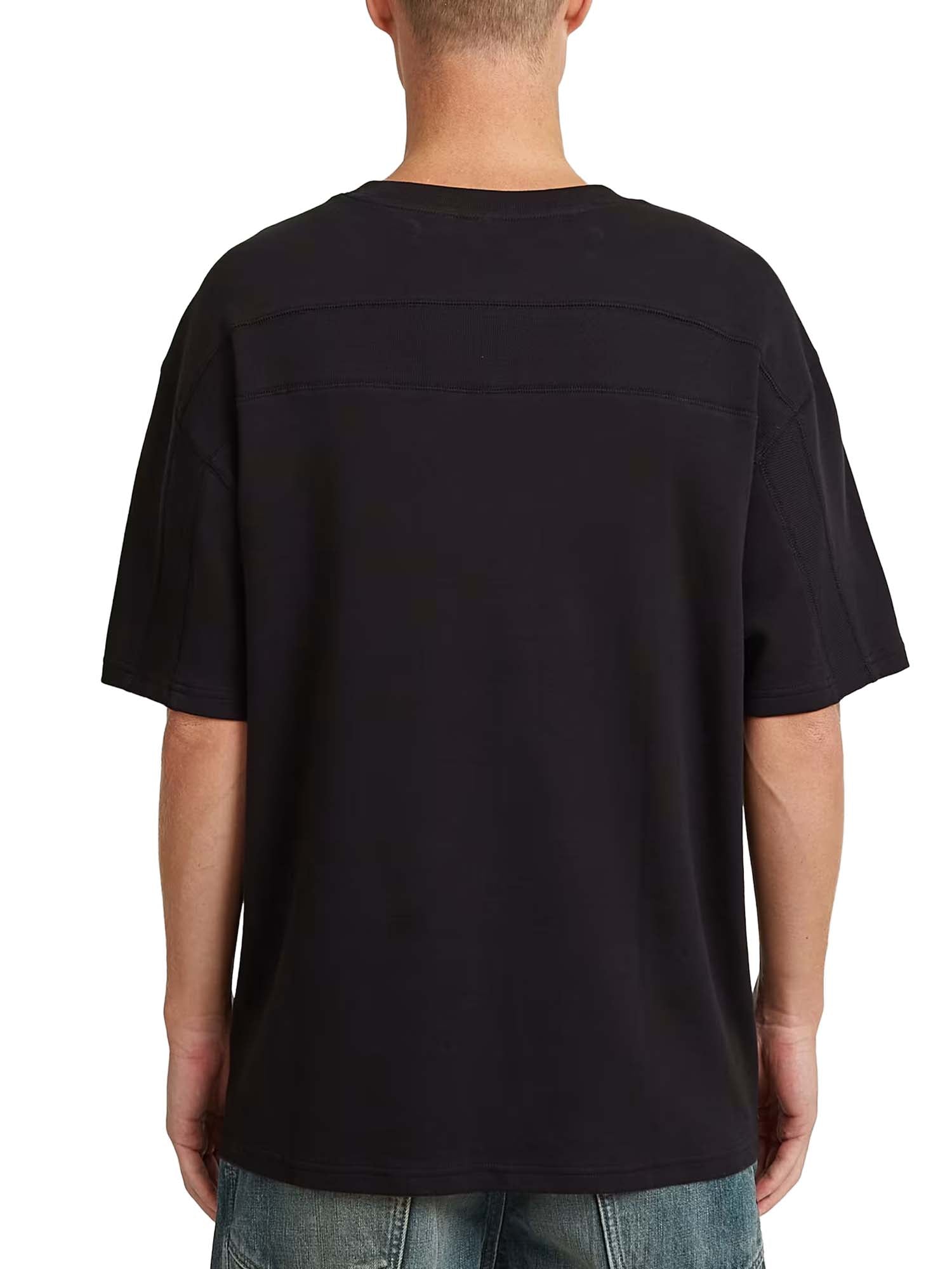 G-star T-Shirt Rib Insert Relaxed Nero
