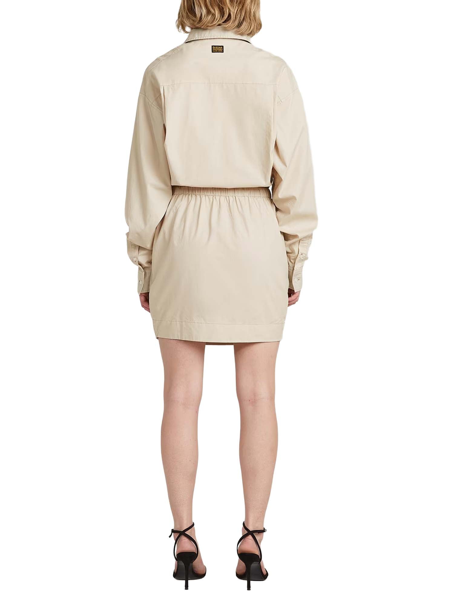 G-star Utility Dress Long Sleeve Beige