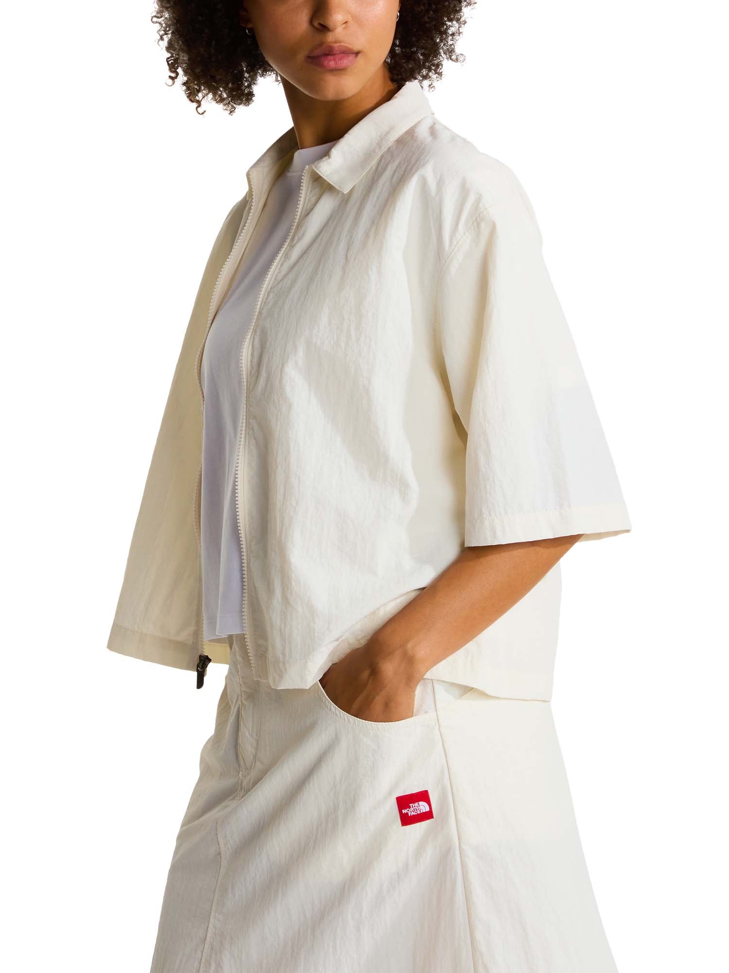 The North Face Camicia in nylon Red Box da donna Bianco