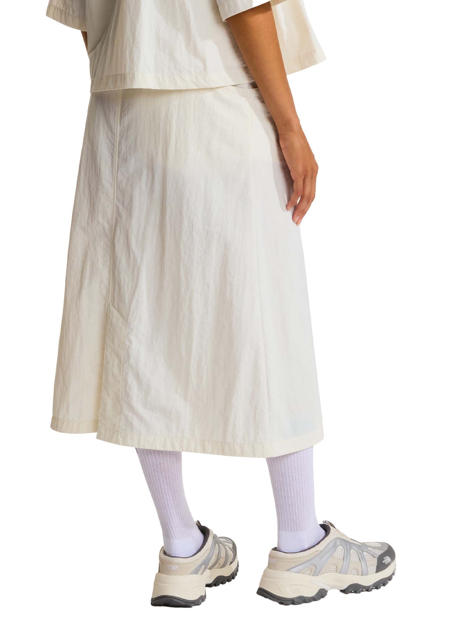 The North Face Gonna in nylon con cintura Red Box da donna Bianco