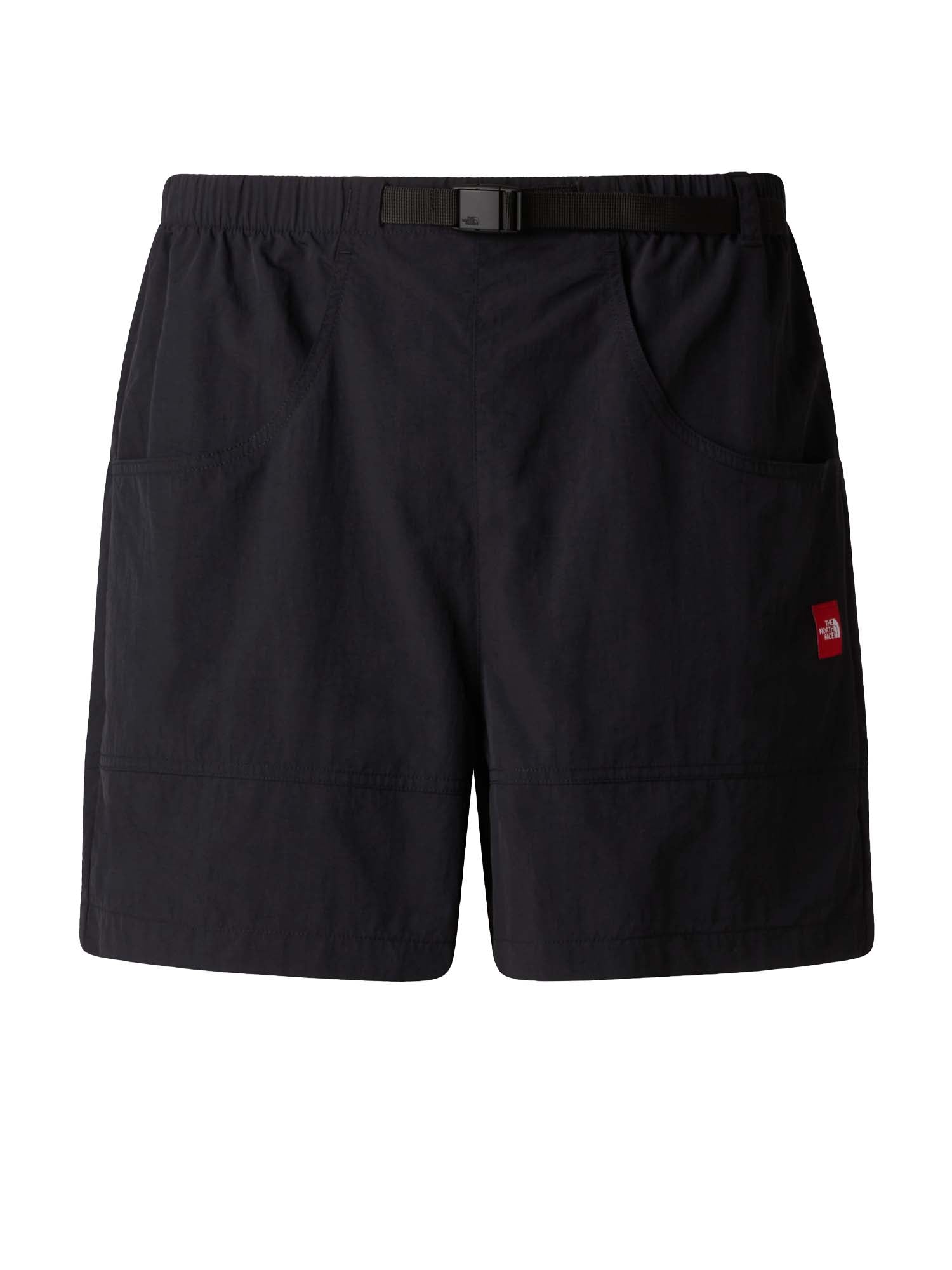 The North Face Pantaloncini in nylon con cintura Red Box unisex Nero