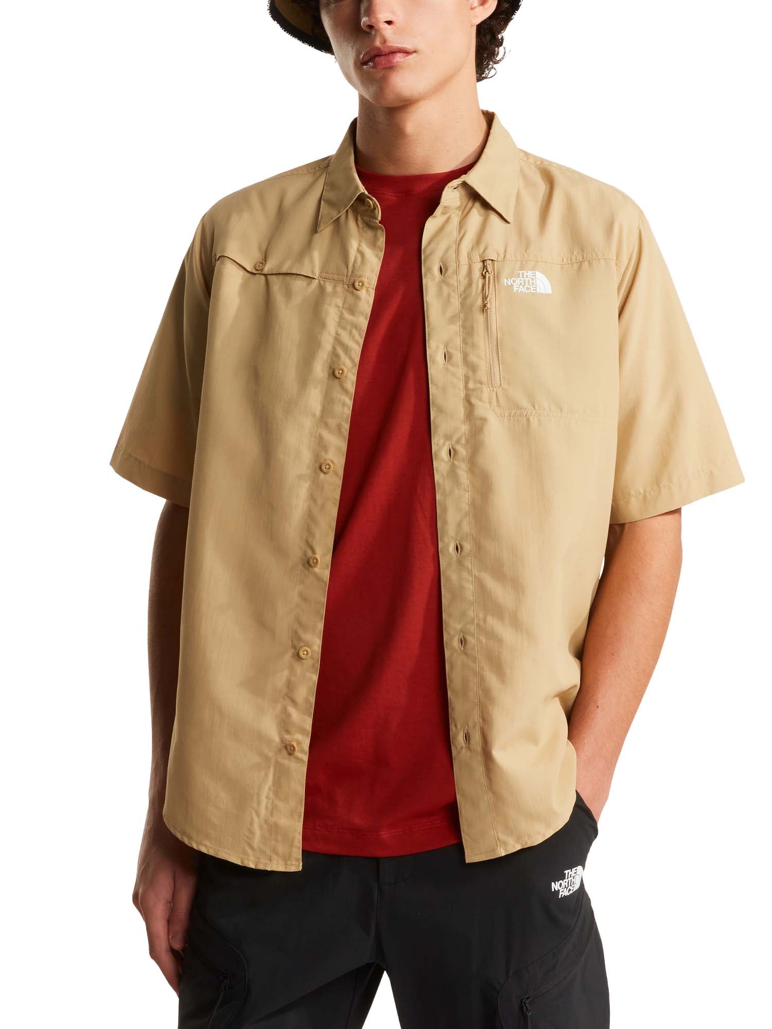 The North Face Camicia a maniche corte Sequoia da uomo Beige