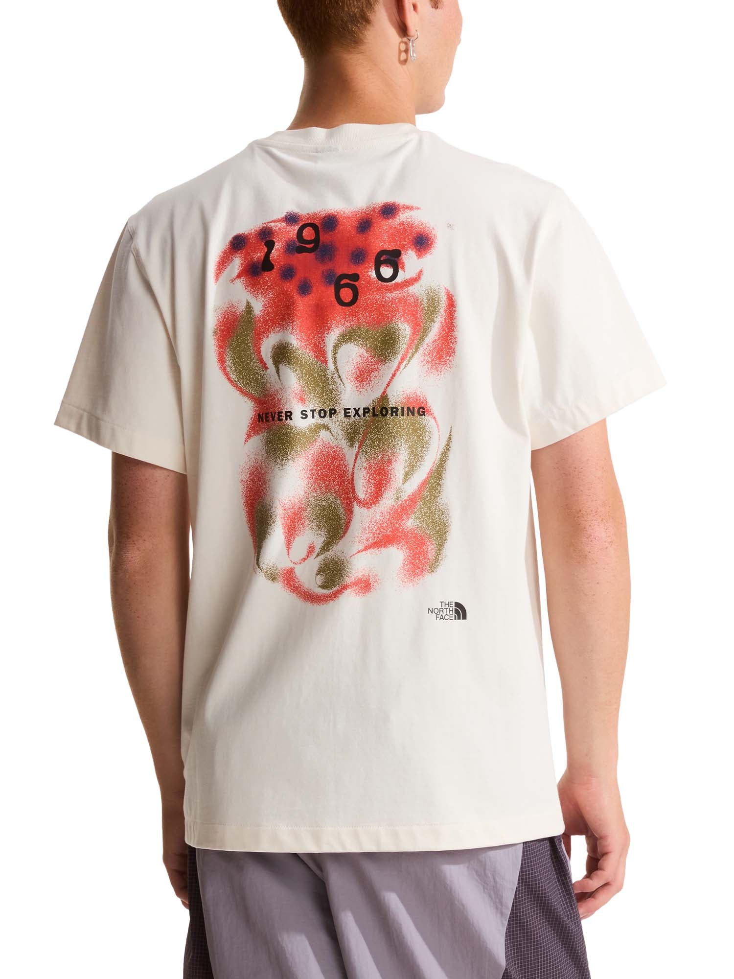 The North Face T-shirt 1966 Motion Relaxed con grafica da uomo Bianco