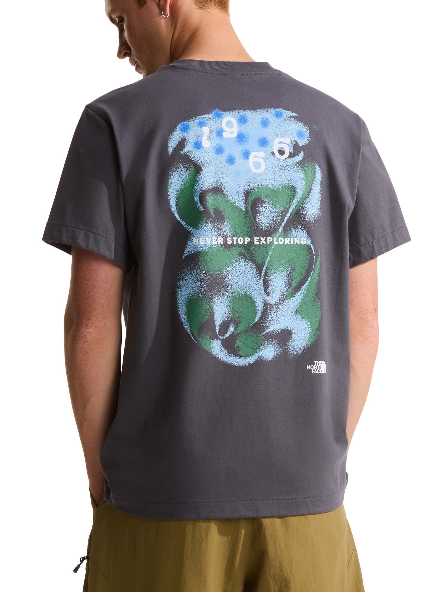 The North Face T-shirt 1966 Motion Relaxed con grafica da uomo Grigio