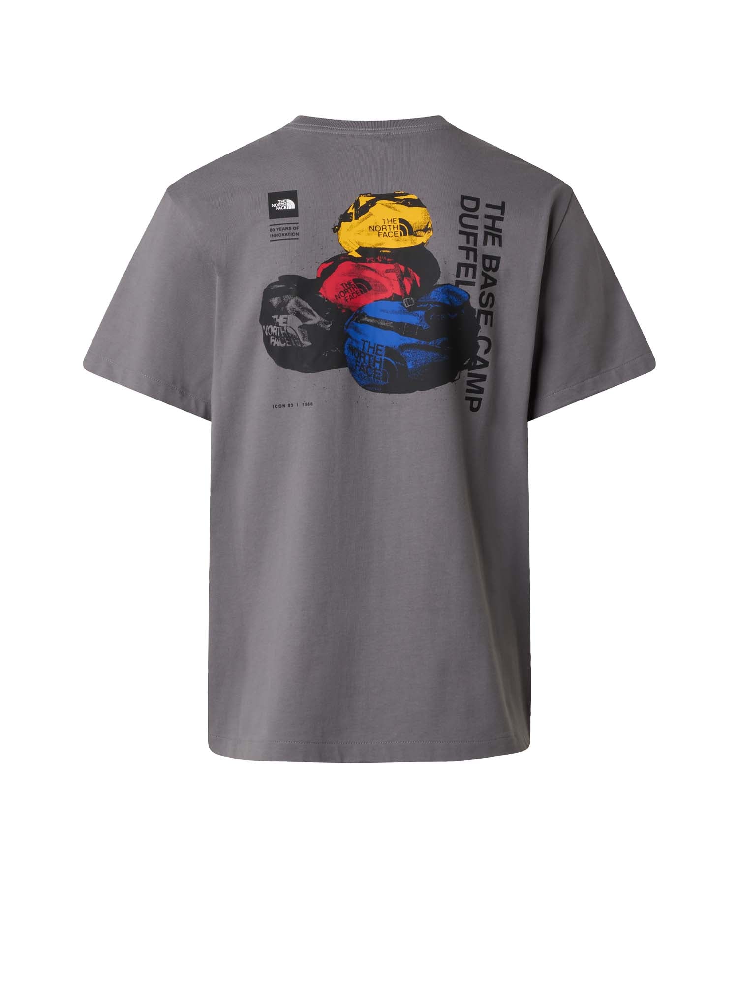 The North Face T-shirt a maniche corte BCD Celebration Relaxed con grafica da uomo Grigio