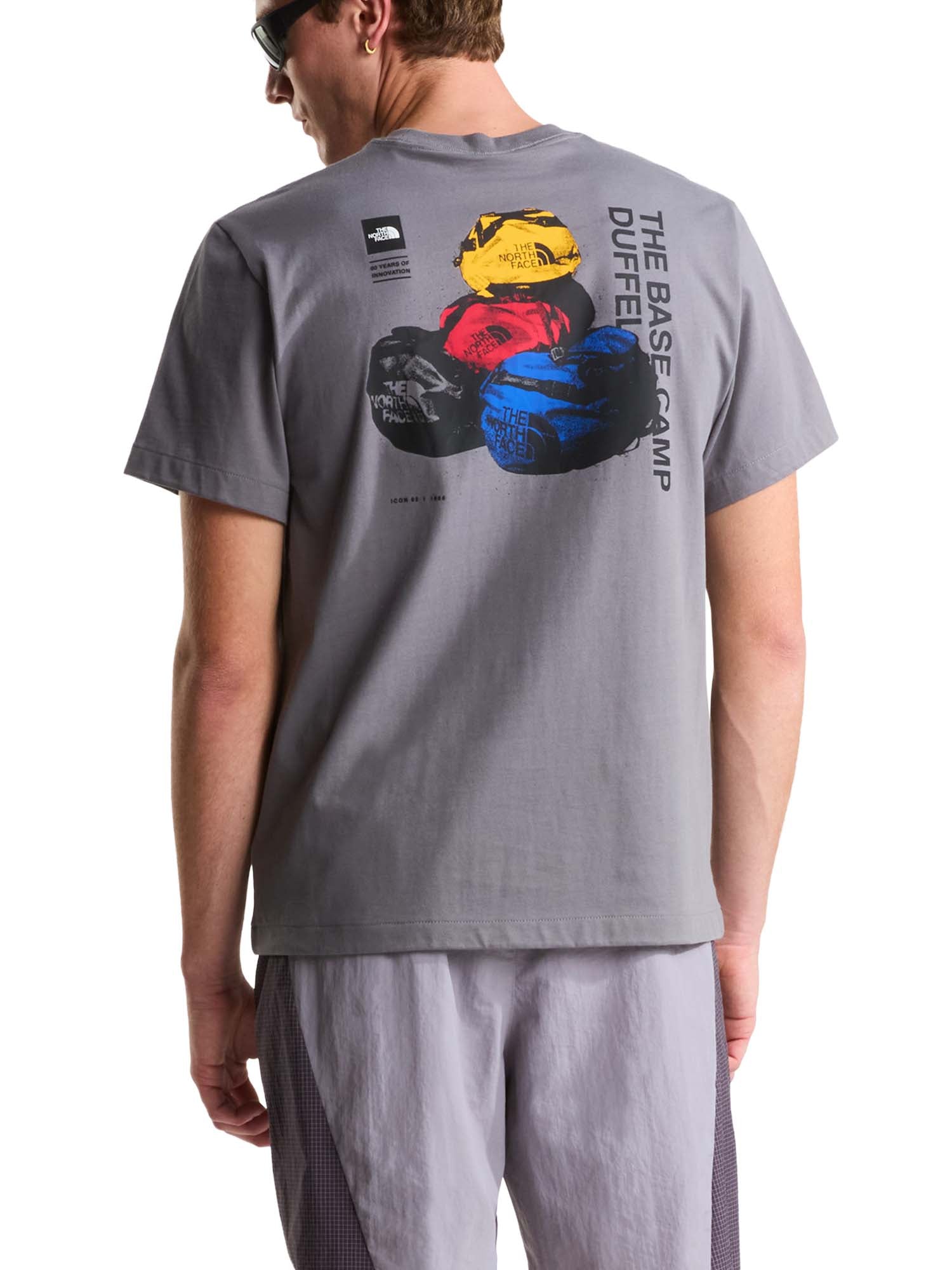The North Face T-shirt a maniche corte BCD Celebration Relaxed con grafica da uomo Grigio