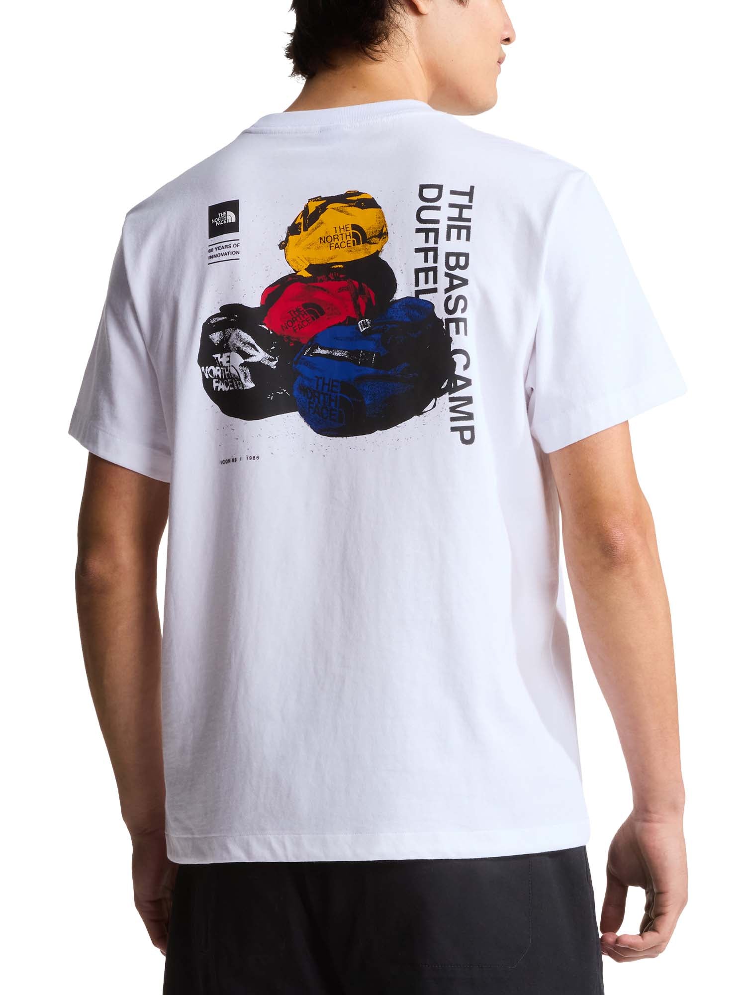 The North Face T-shirt a maniche corte BCD Celebration Relaxed con grafica da uomo Bianco