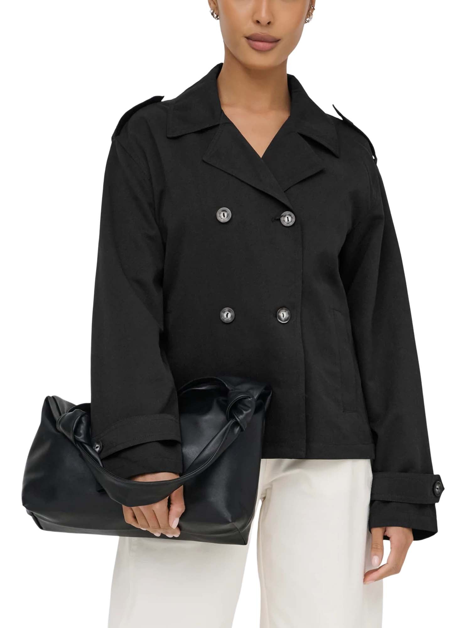 Only Trench Hannah Nero