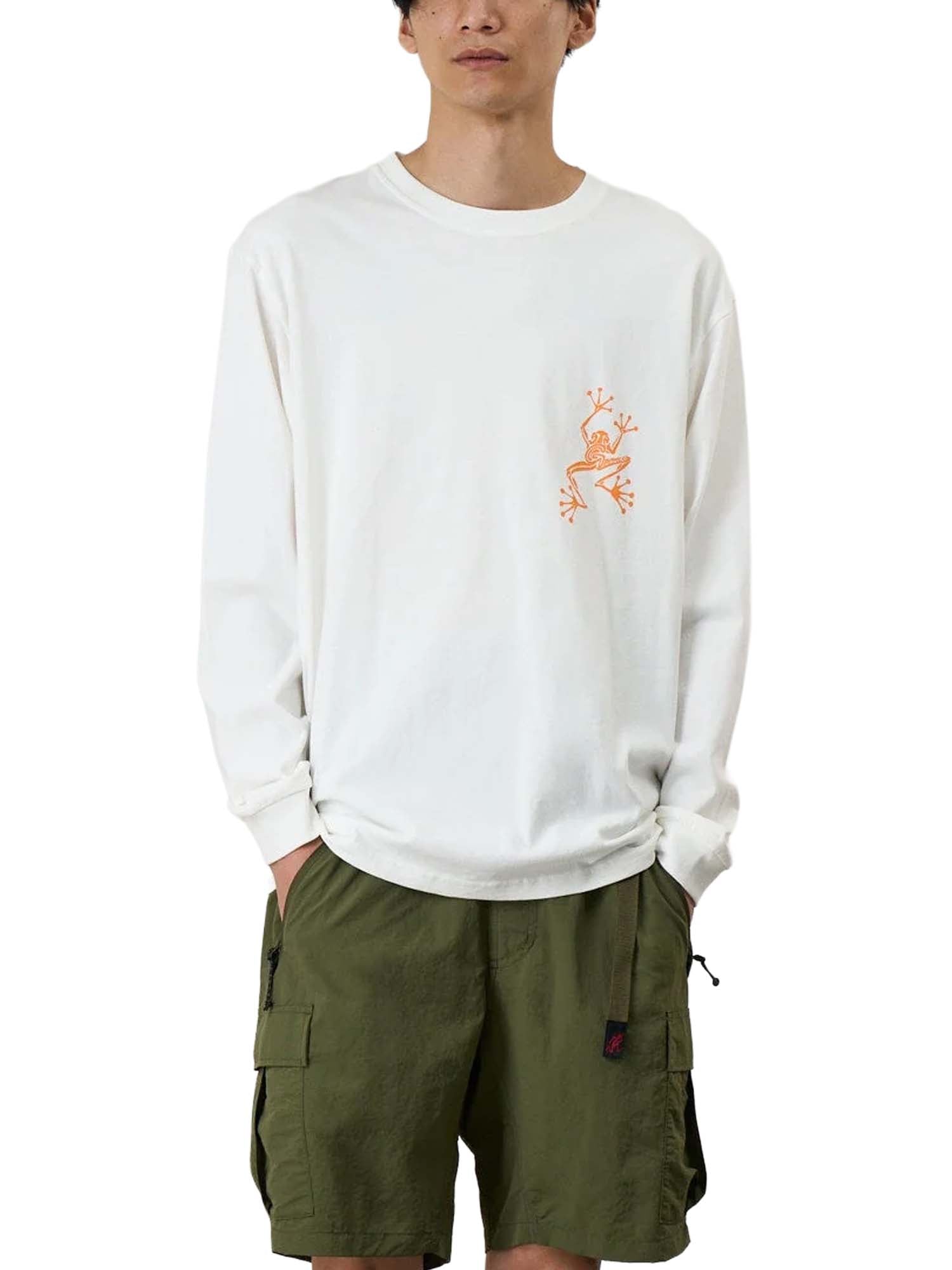 Gramicci Sticky Hands Long Sleeve Tee Bianco