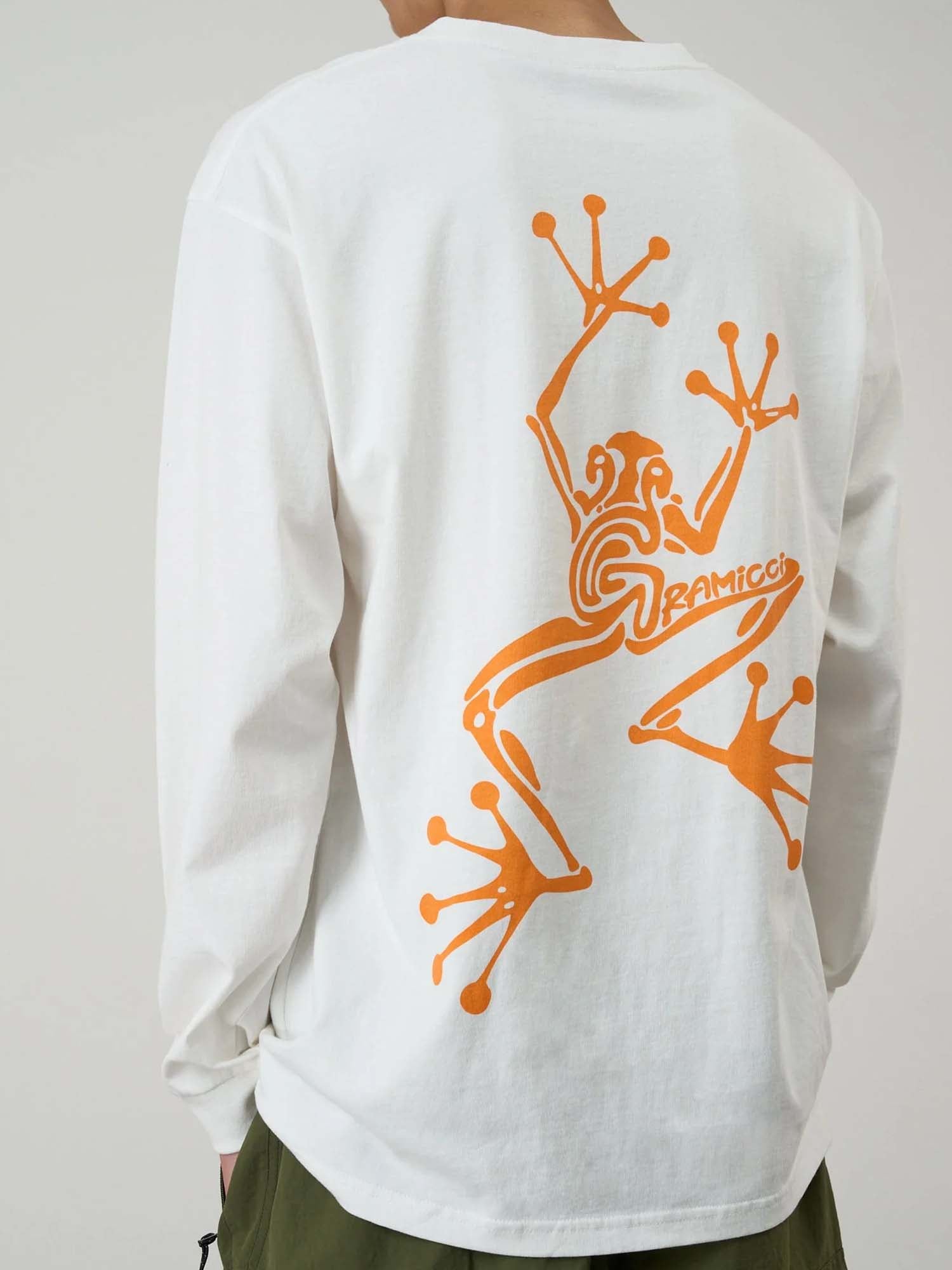 Gramicci Sticky Hands Long Sleeve Tee Bianco