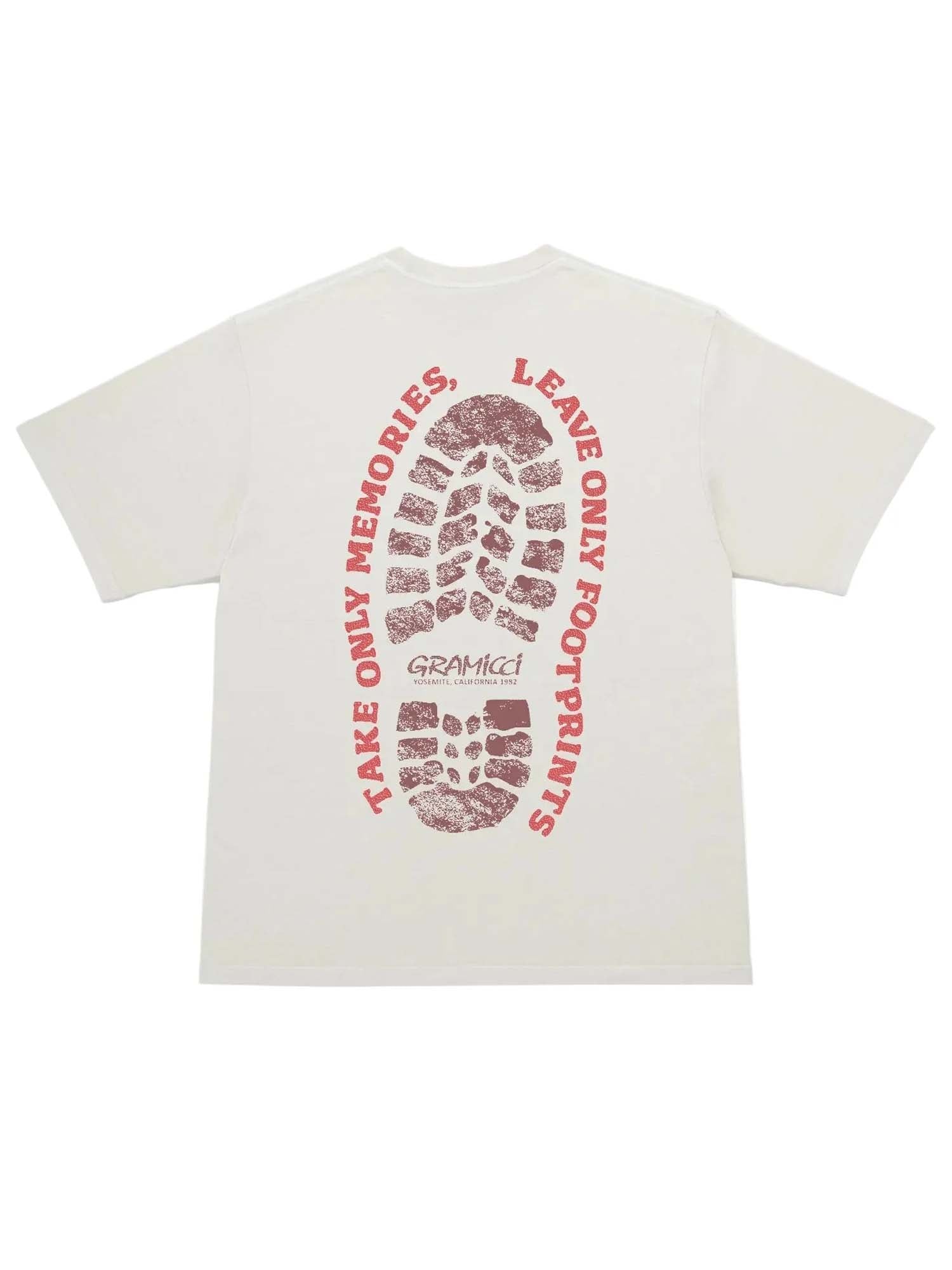Gramicci Footprints Tee Pigment Dyed Beige