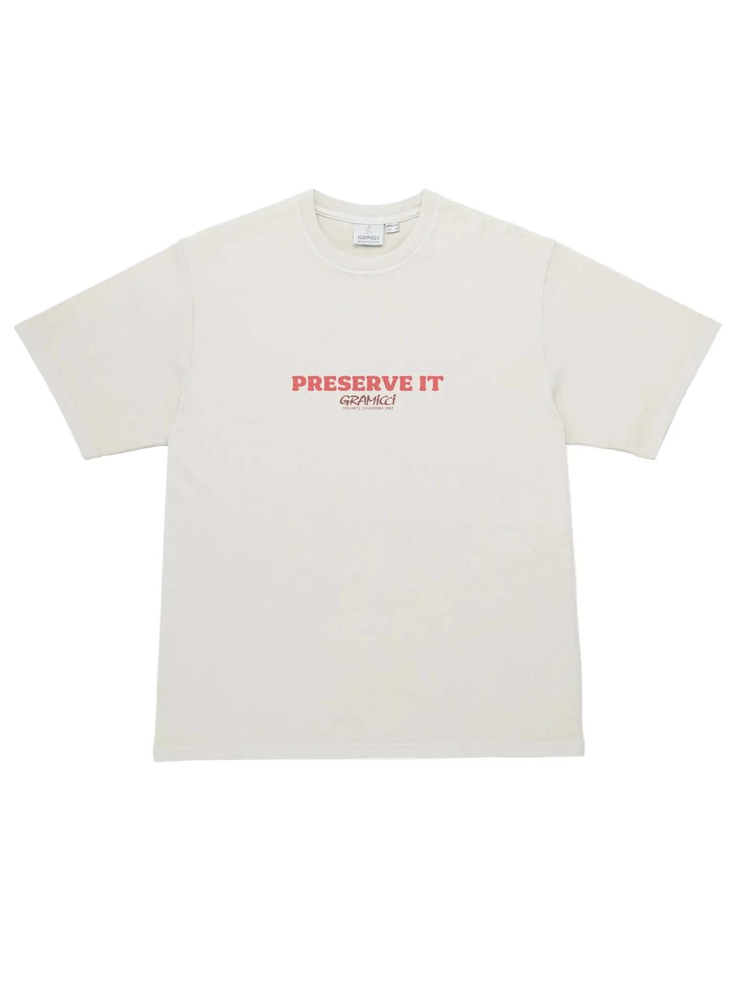 Gramicci Footprints Tee Pigment Dyed Beige