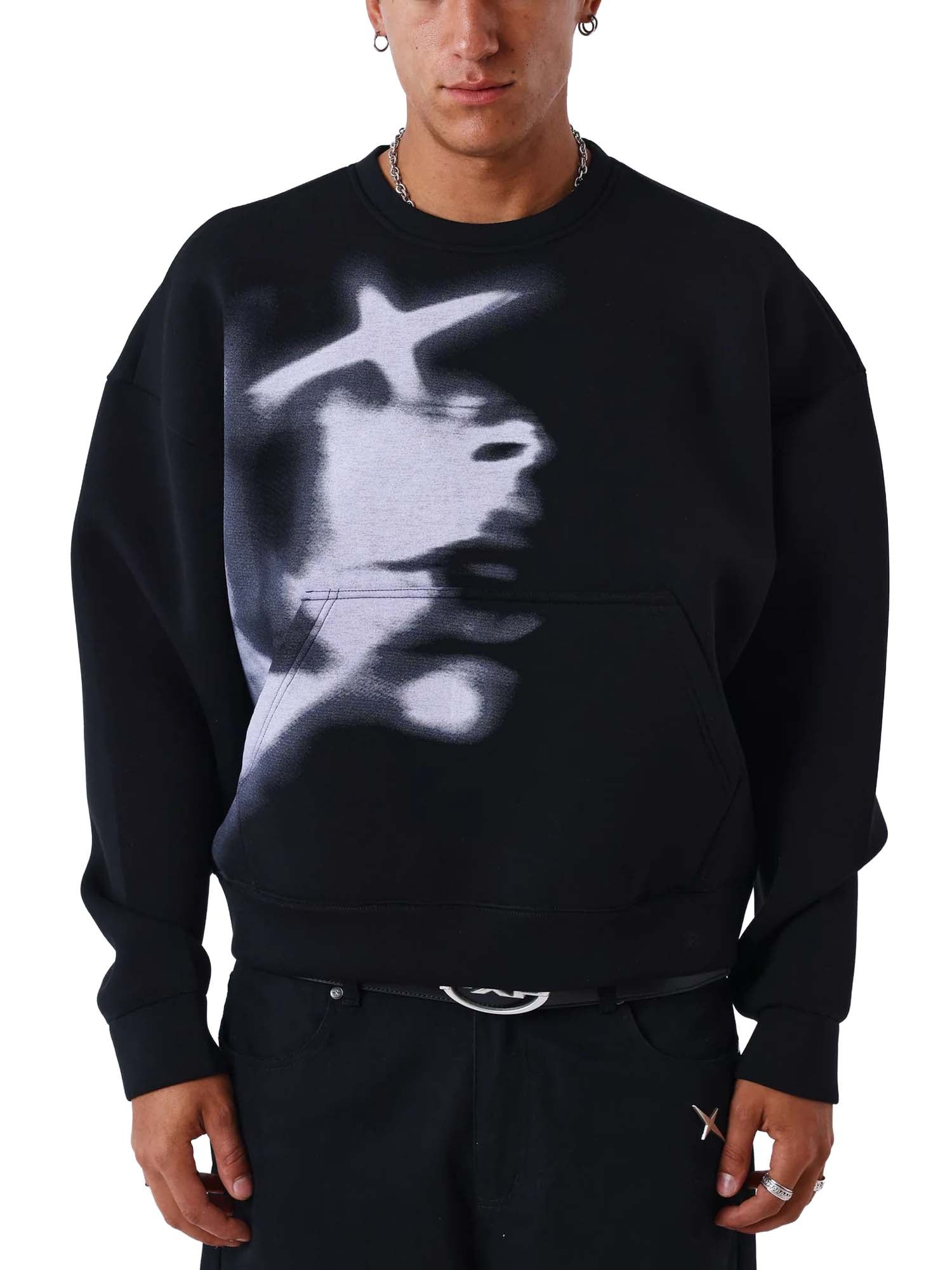 Project X Paris Felpa girocollo Blur PXP Nero