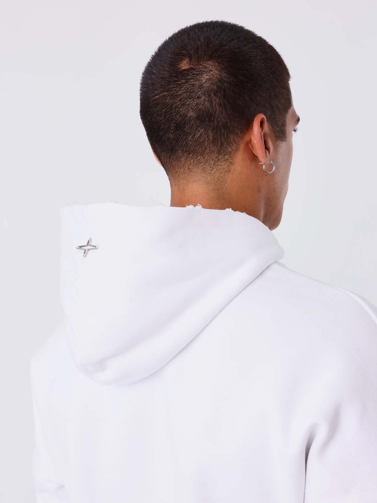 Project X Paris Felpa con cappuccio Destroy Bianco