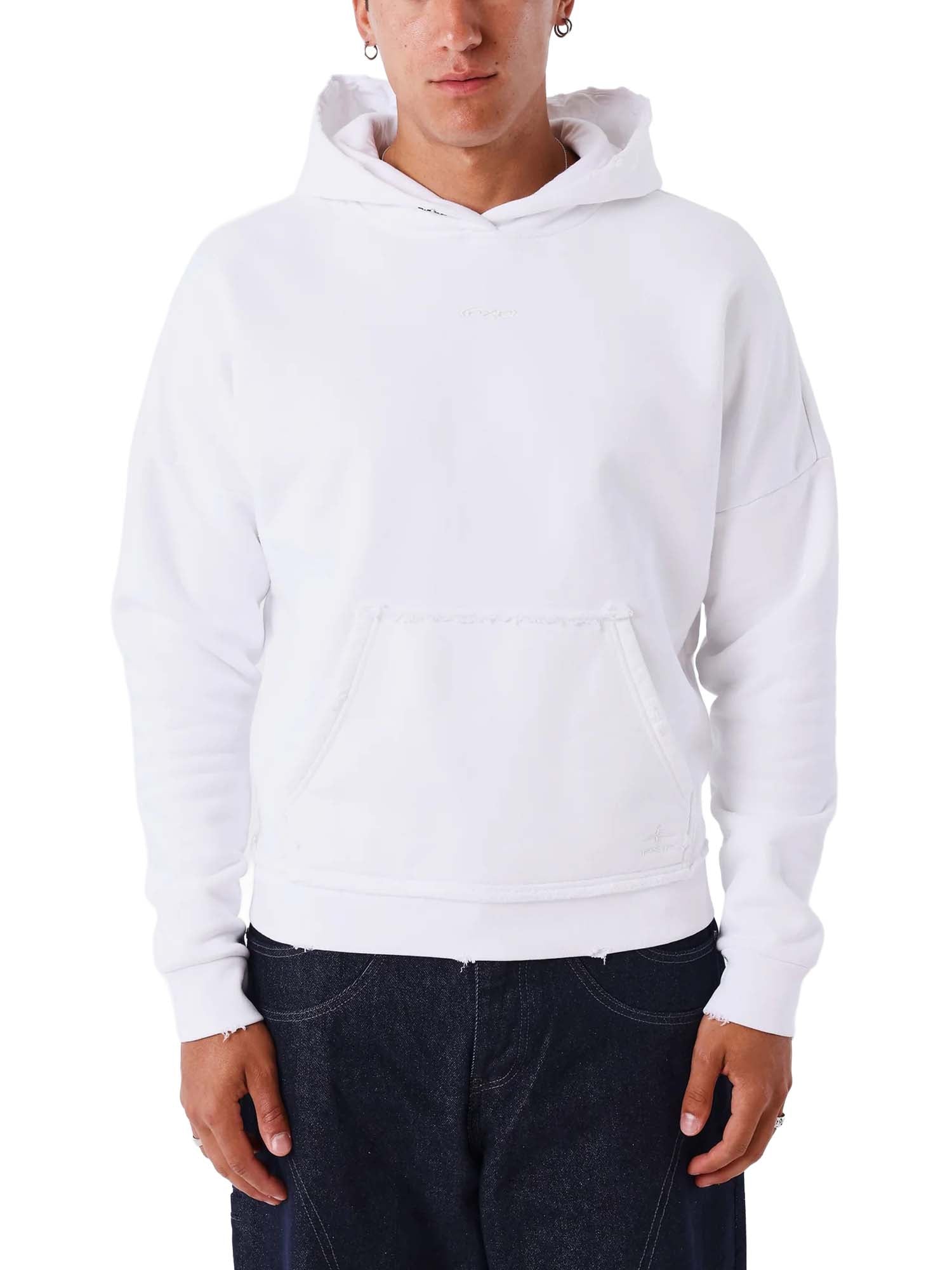 Project X Paris Felpa con cappuccio Destroy Bianco
