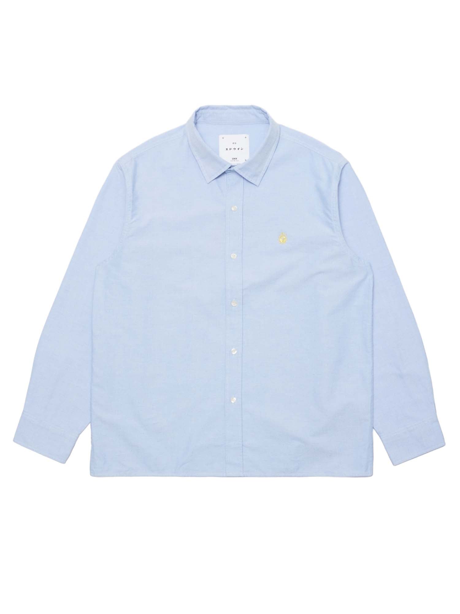 Edwin Big Ox-Shirt LS Blu
