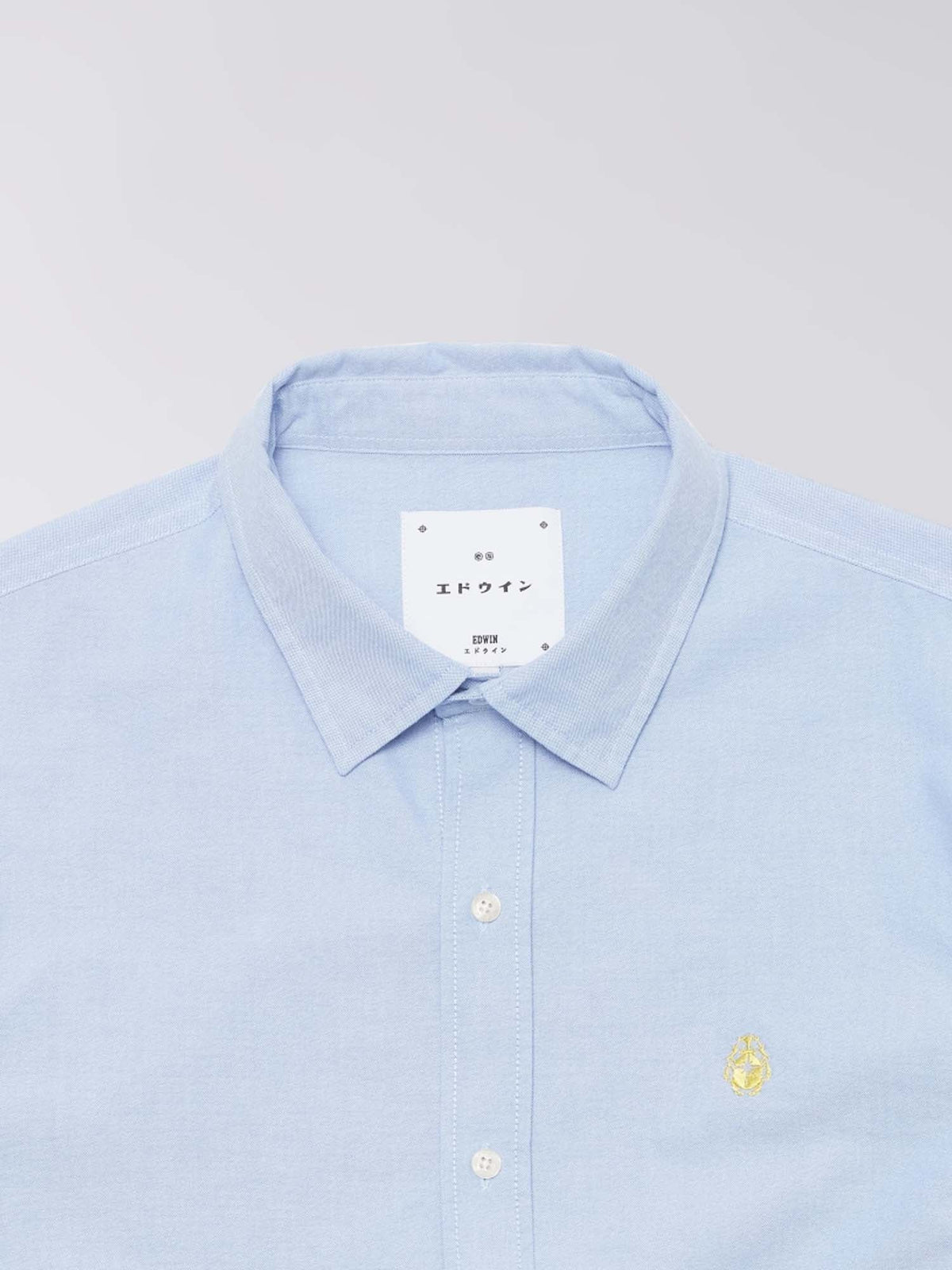 Edwin Big Ox-Shirt LS Blu
