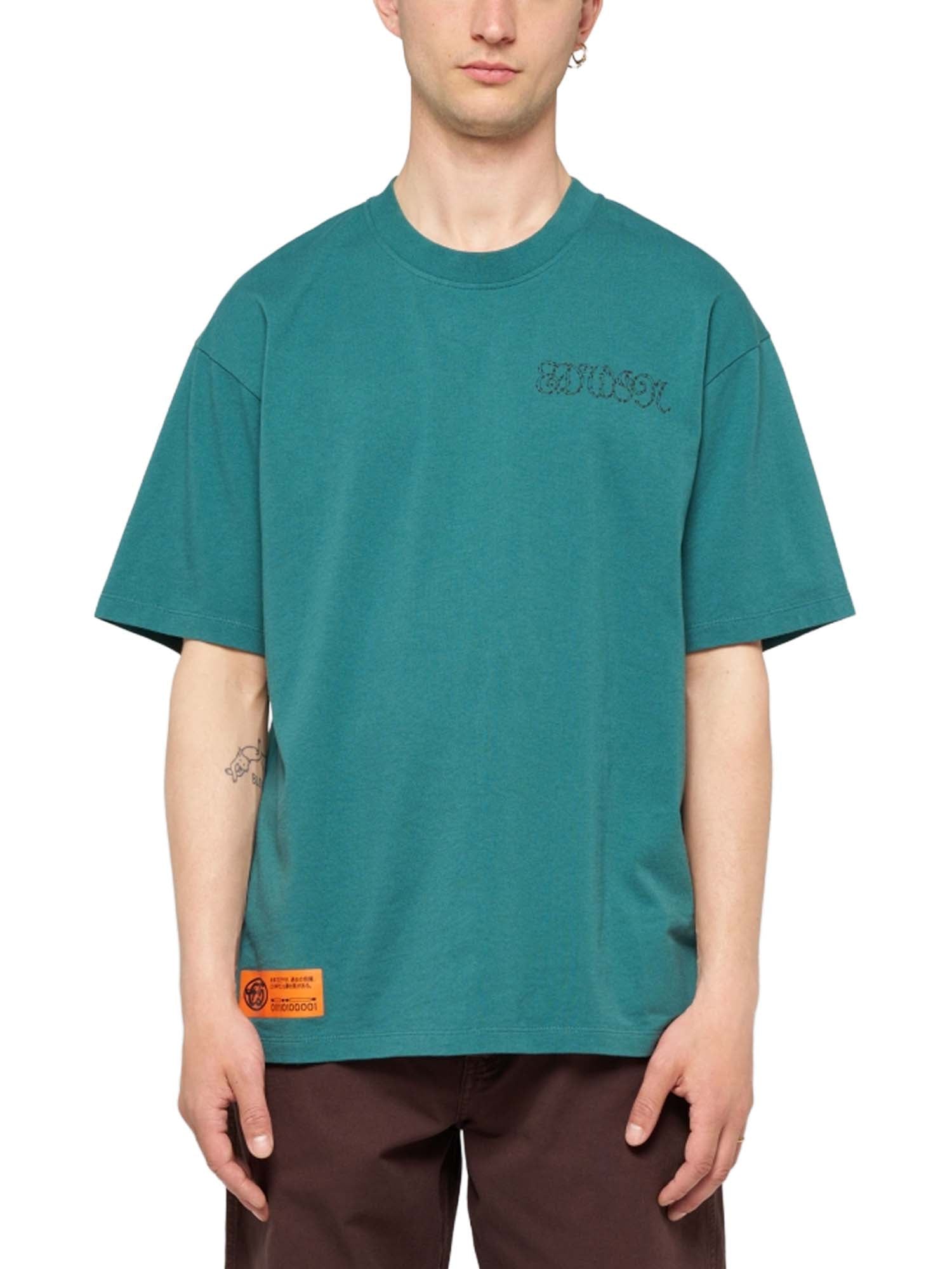 Edwin Spiral Sighs T-Shirt Verde