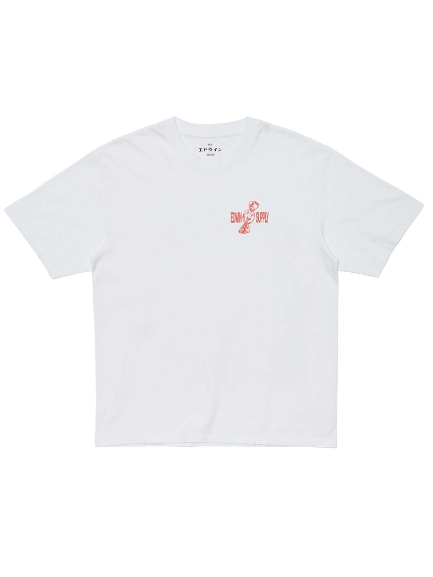 Edwin Sorry Tokyo T-Shirt Bianco