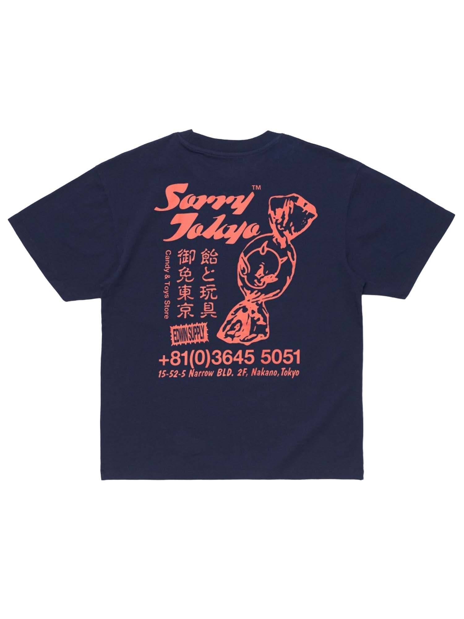 Edwin Sorry Tokyo T-Shirt Blu