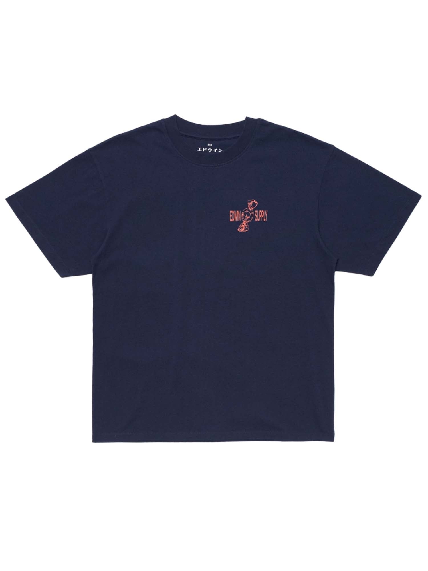 Edwin Sorry Tokyo T-Shirt Blu