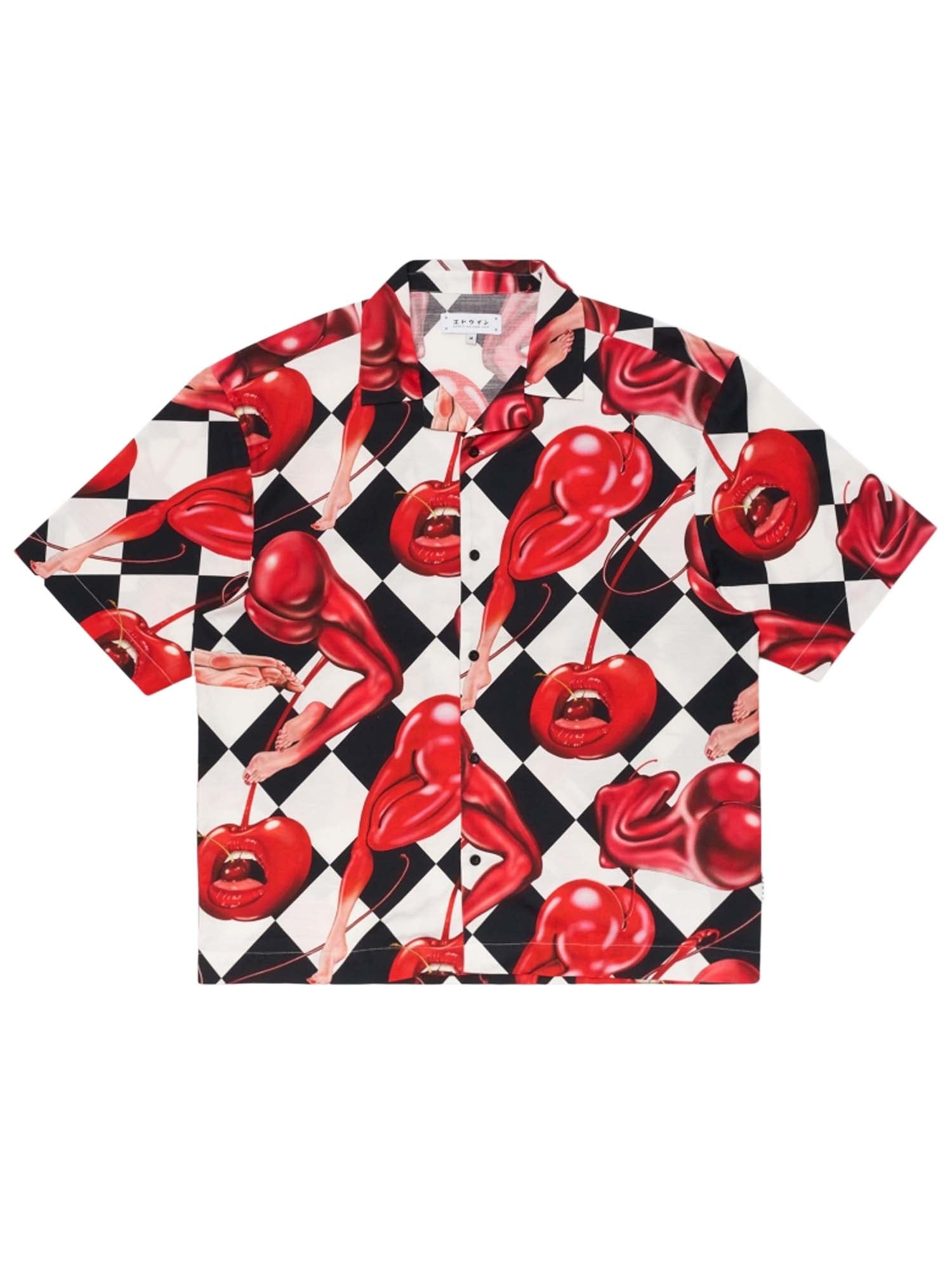 Edwin Miki Kim Cherry Shirt SS Multicolore