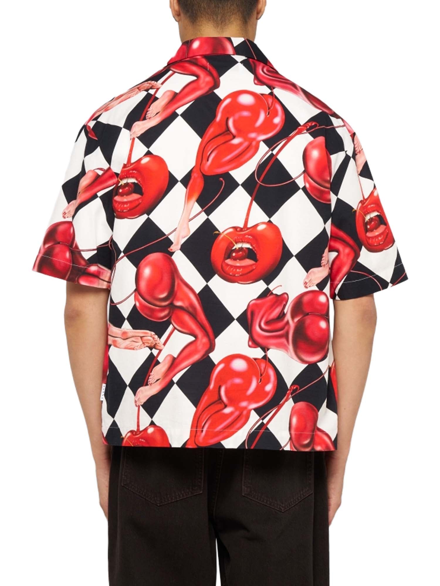 Edwin Miki Kim Cherry Shirt SS Multicolore