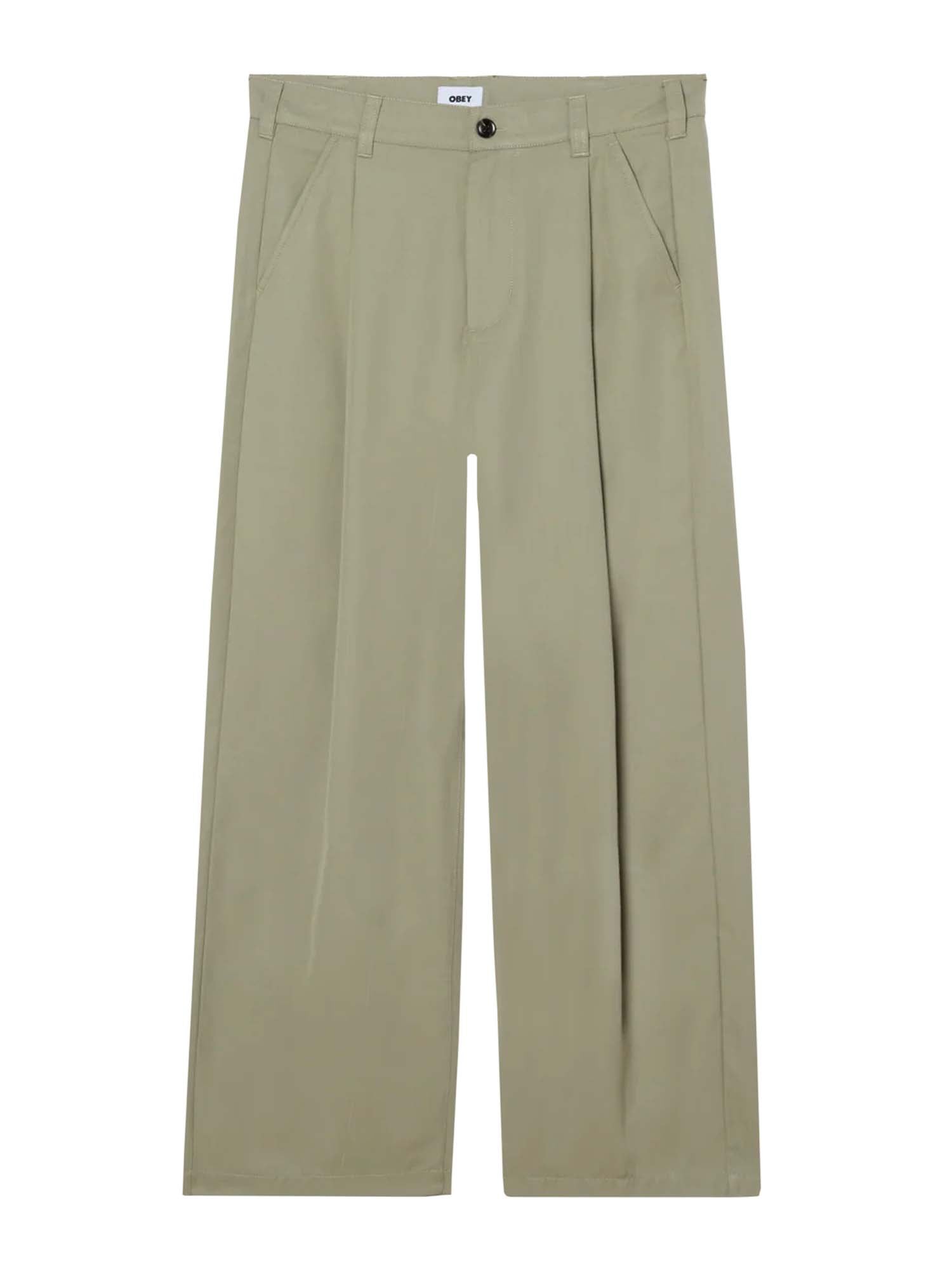 Obey Otis Pleated Pant Beige