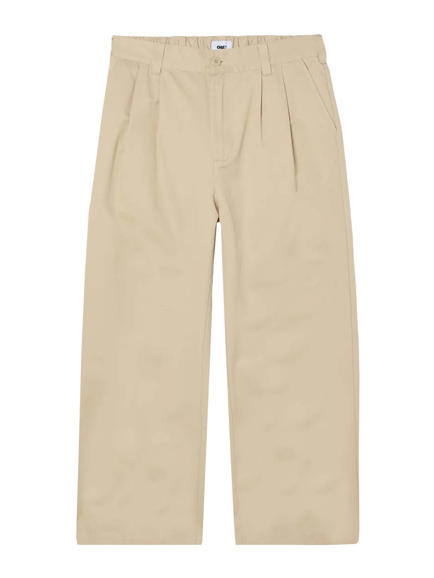 Obey Foster Pleated Pant Beige