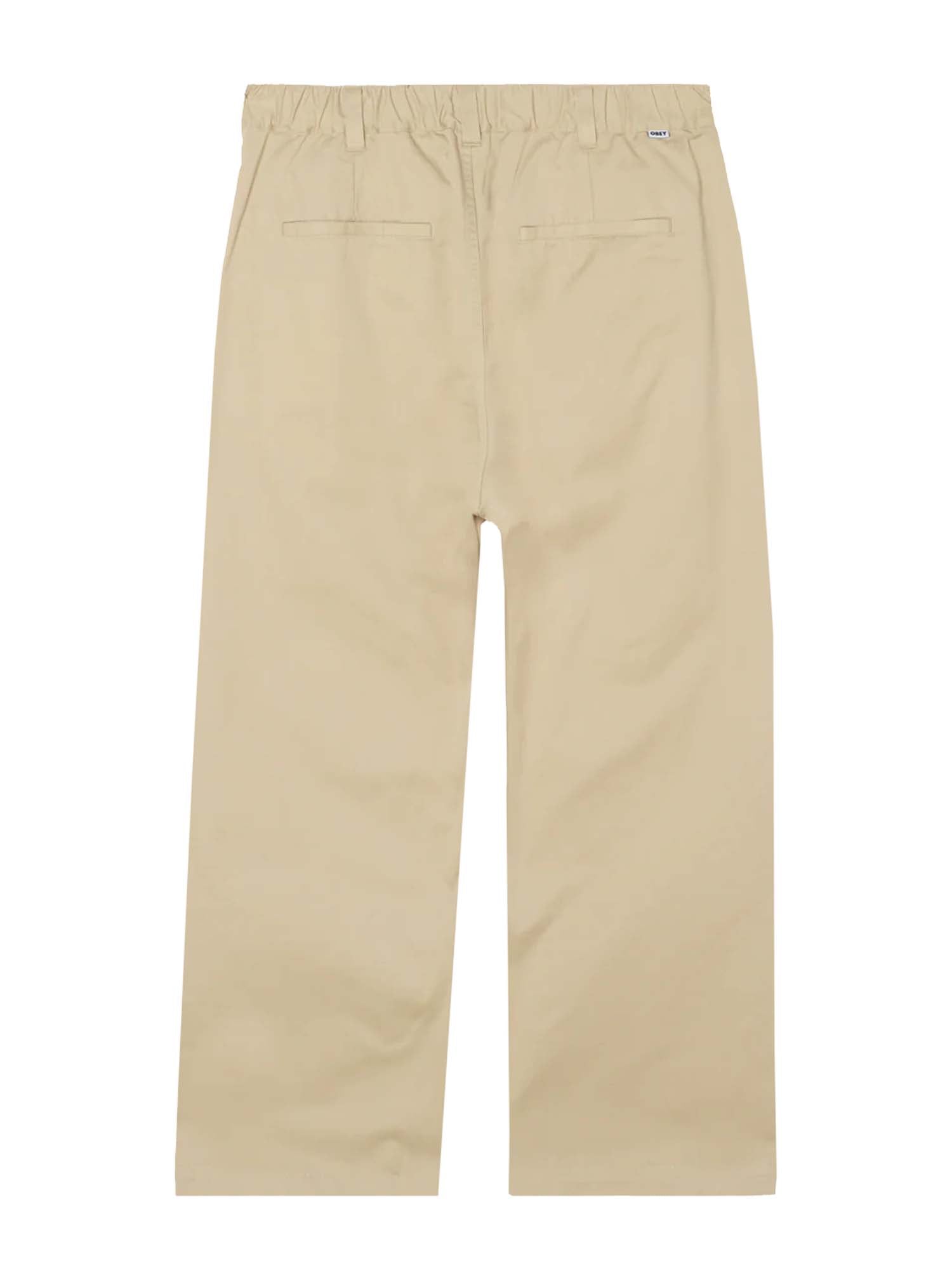 Obey Foster Pleated Pant Beige