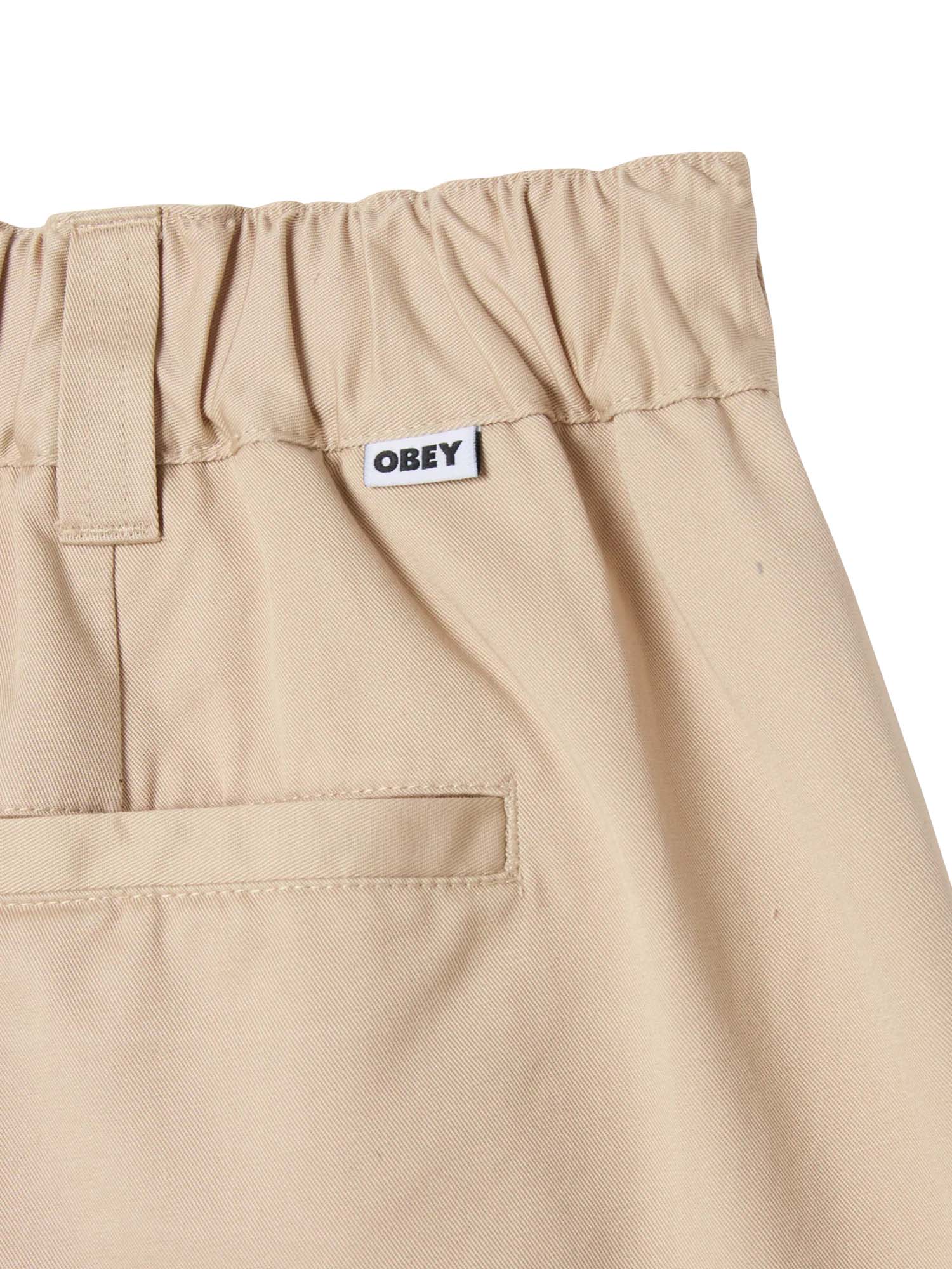 Obey Foster Pleated Short Beige