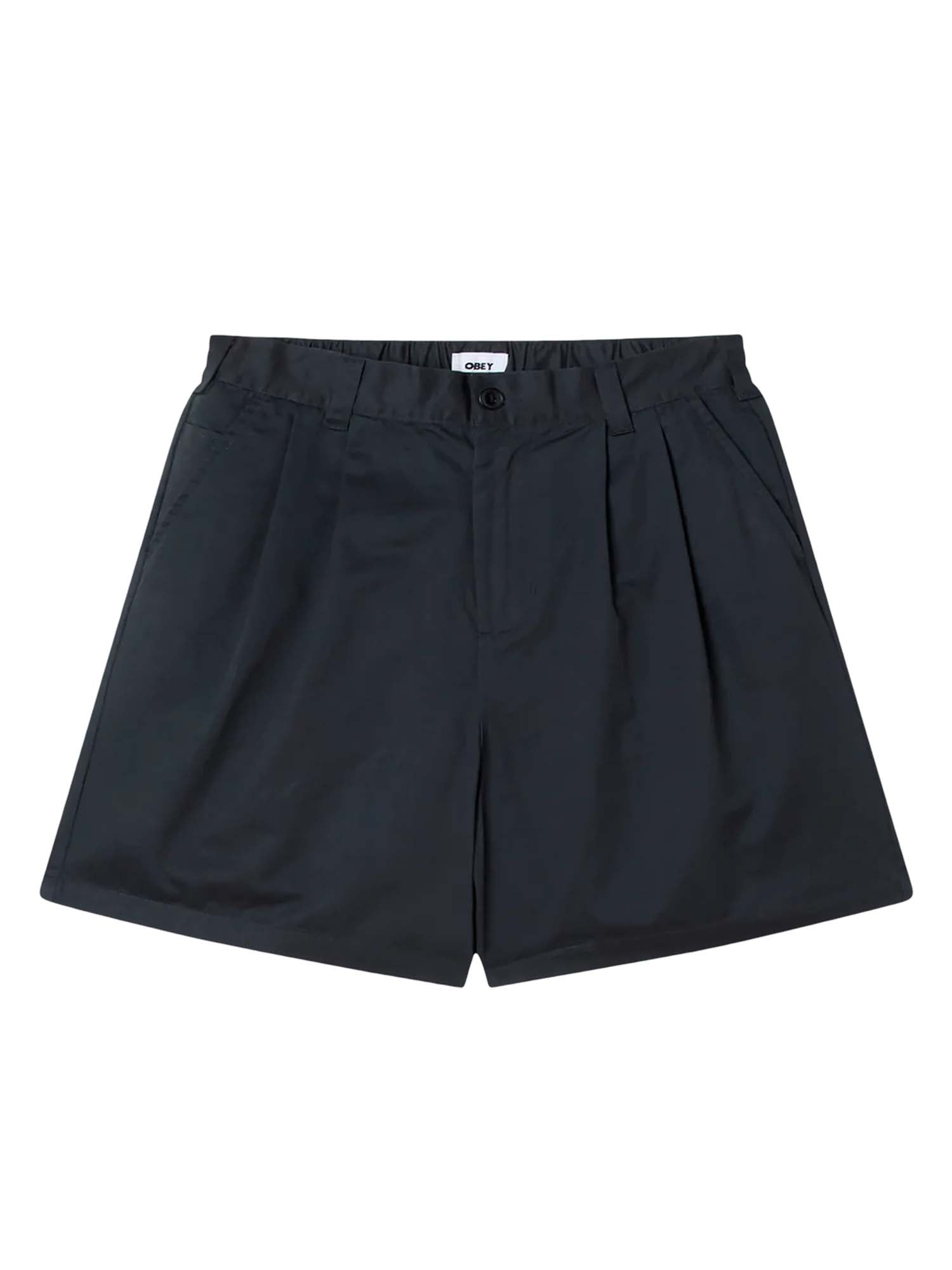 Obey Foster Pleated Short Nero