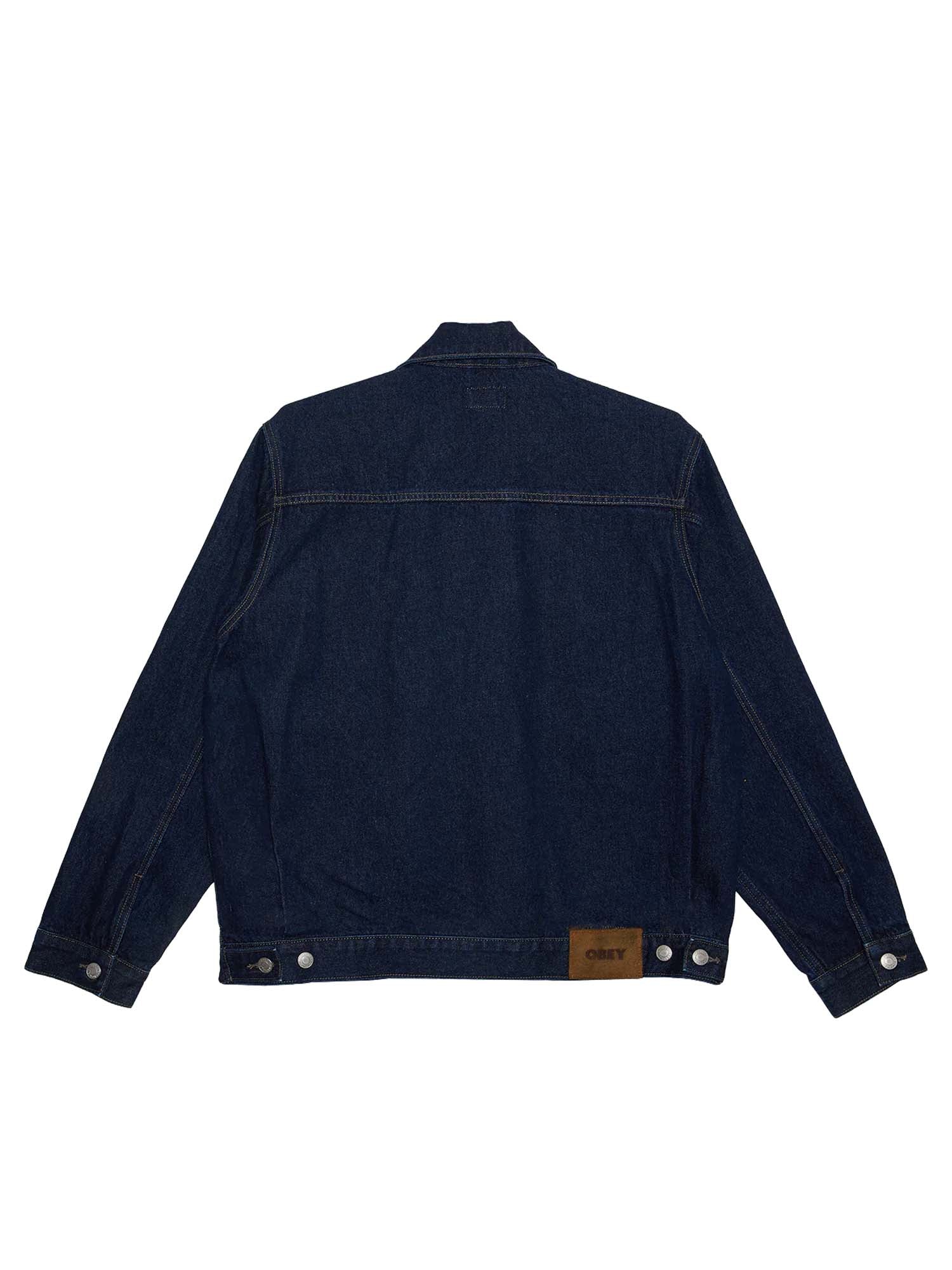Obey Base Trucker Jacket Blu