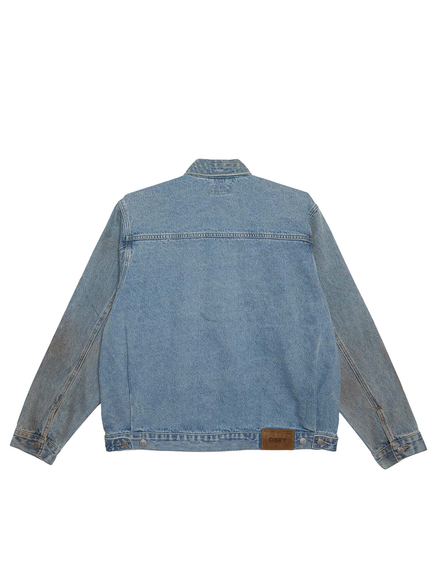 Obey Base Trucker Jacket Blu