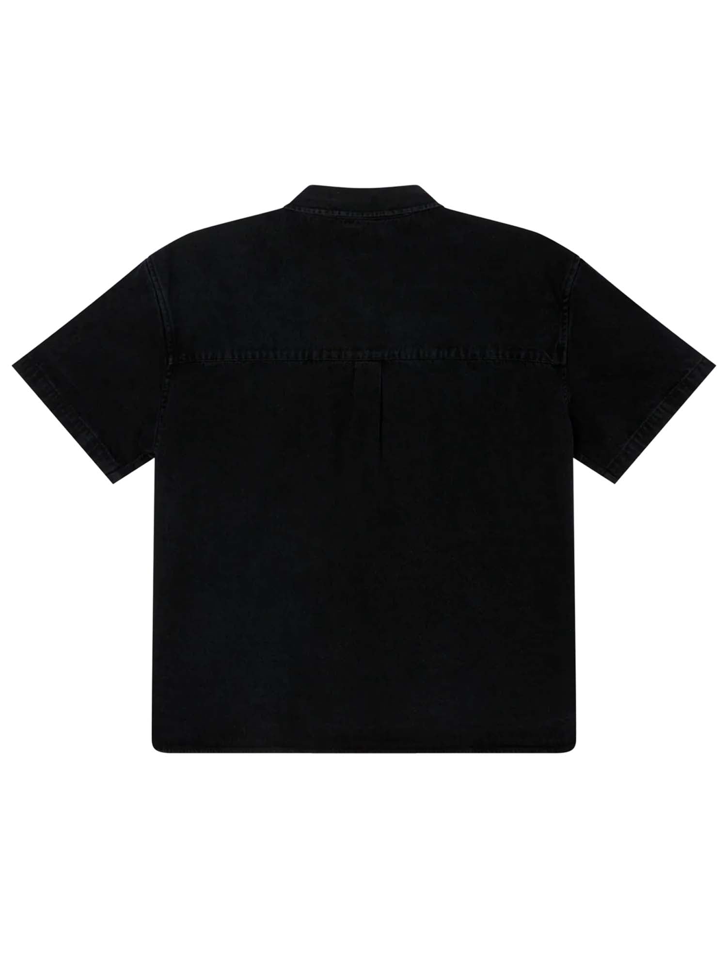 Obey Owens Denim SS Shirt Nero