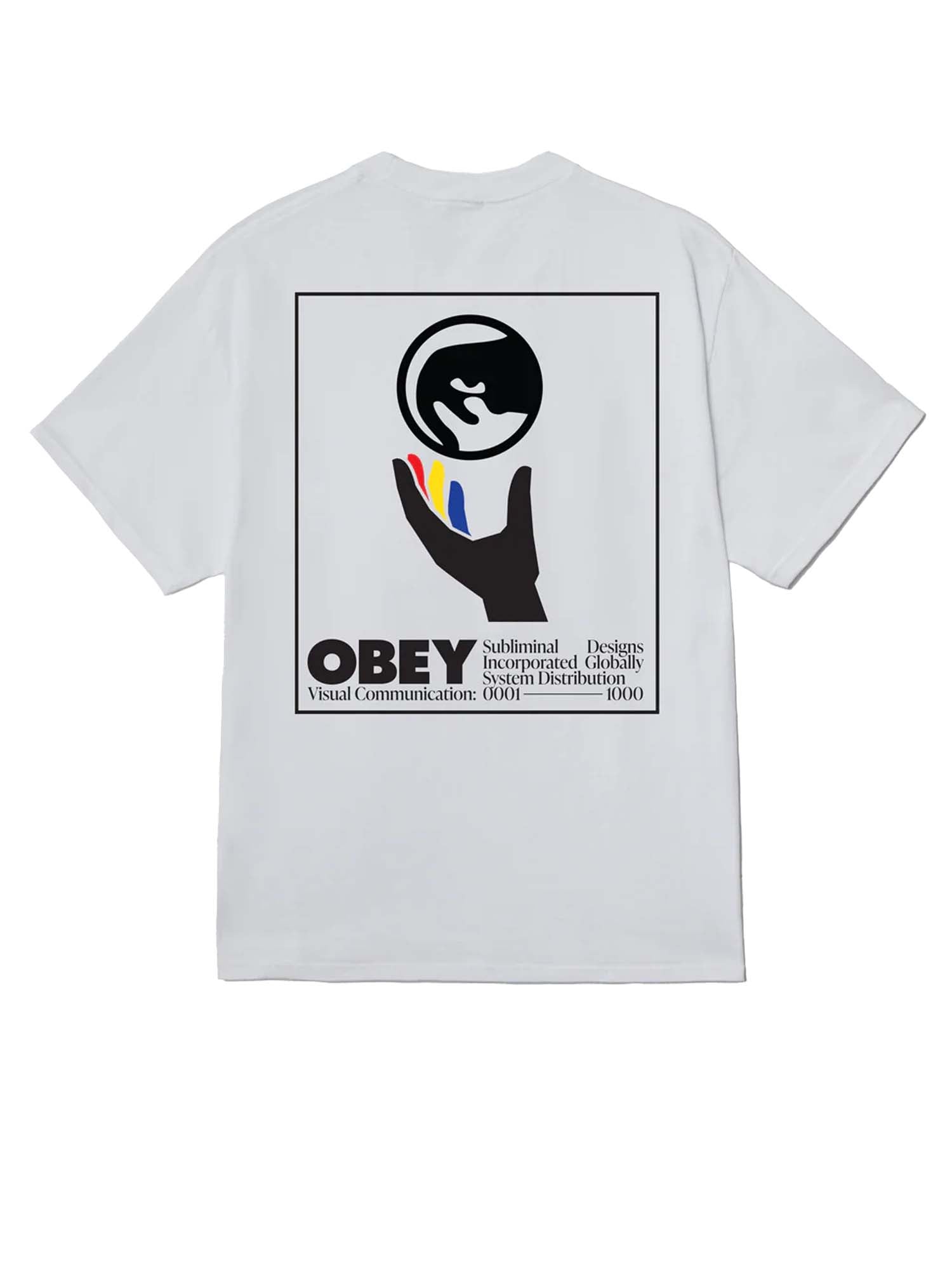 Obey Global Systems Classic T-Shirt Bianco