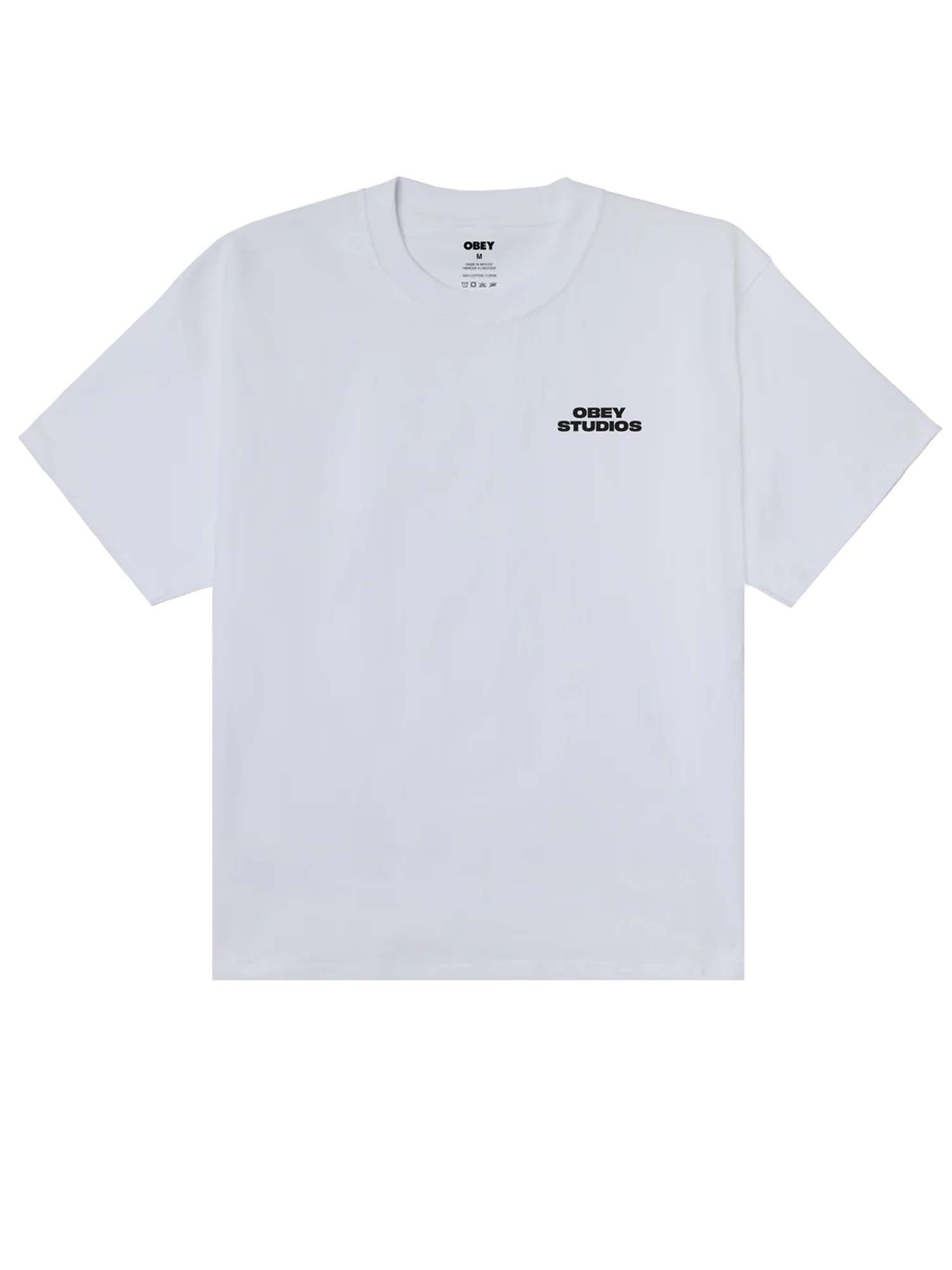 Obey Sky Face Heavyweight T-Shirt Bianco