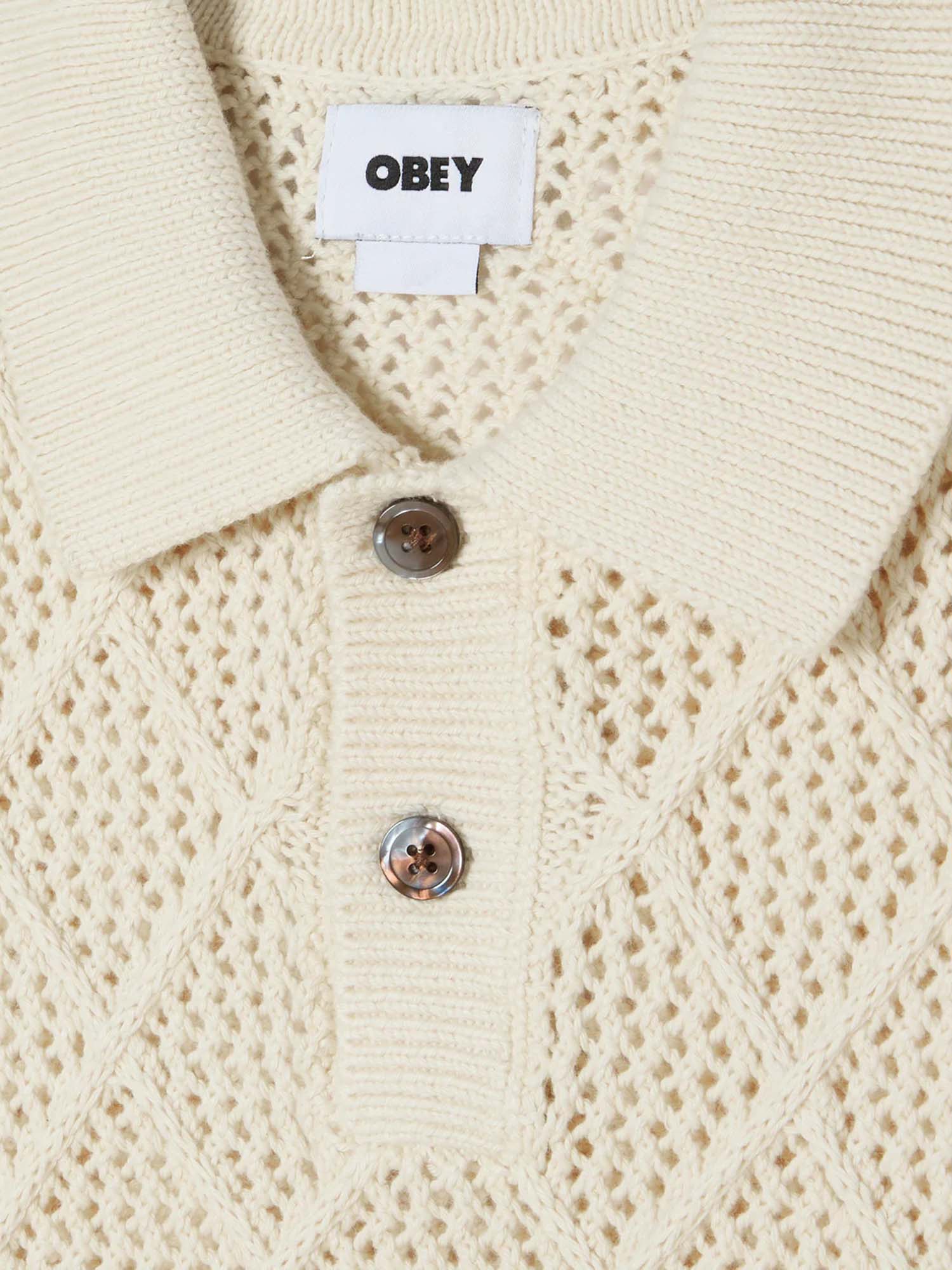 Obey Obey Eryk Polo Sweater Beige
