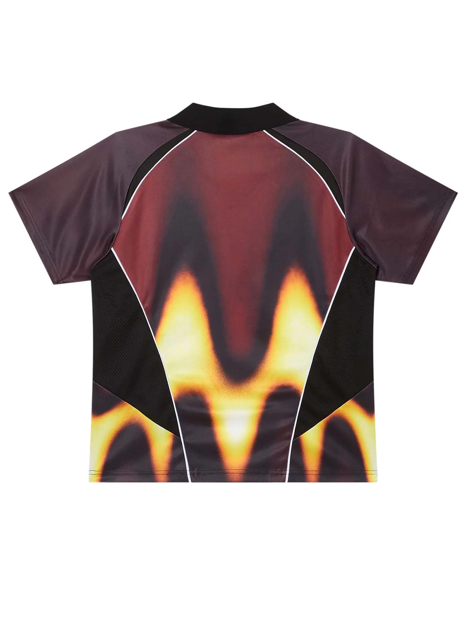 Obey Obey Blurred Soccer Jersey Tee Bordeaux