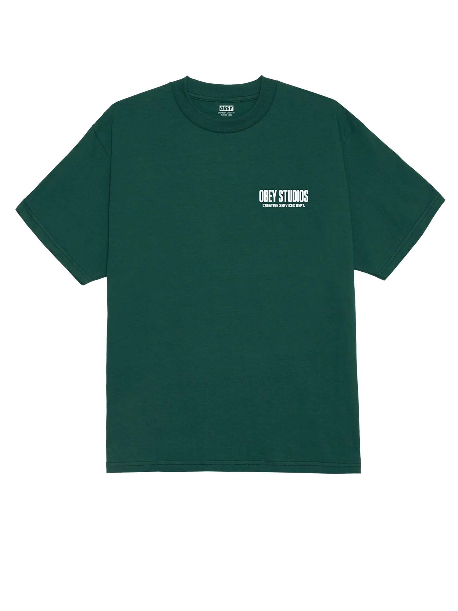 Obey Obey Creative Services Dept Tee Verde