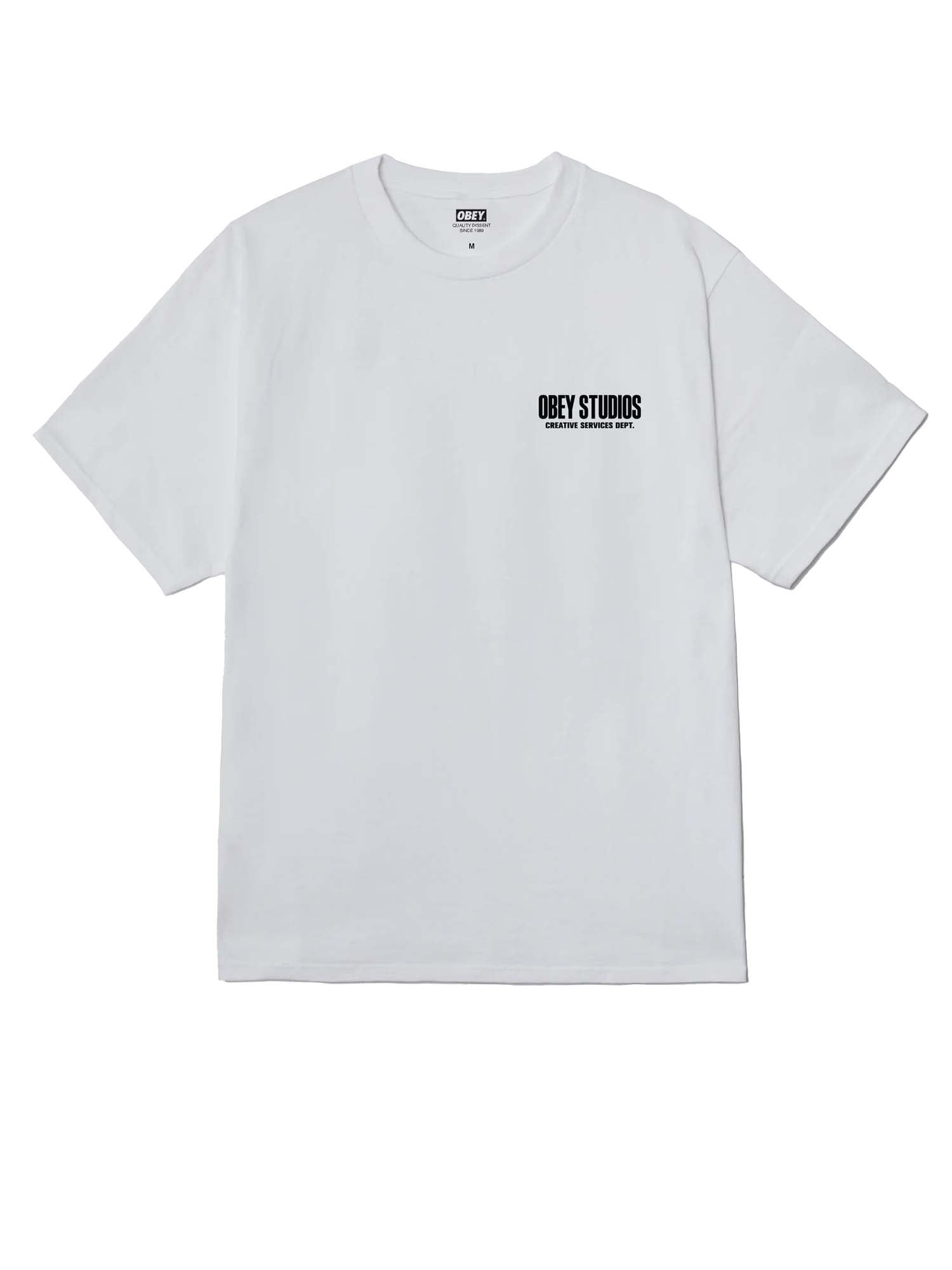 Obey Obey Creative Services Dept Tee Bianco